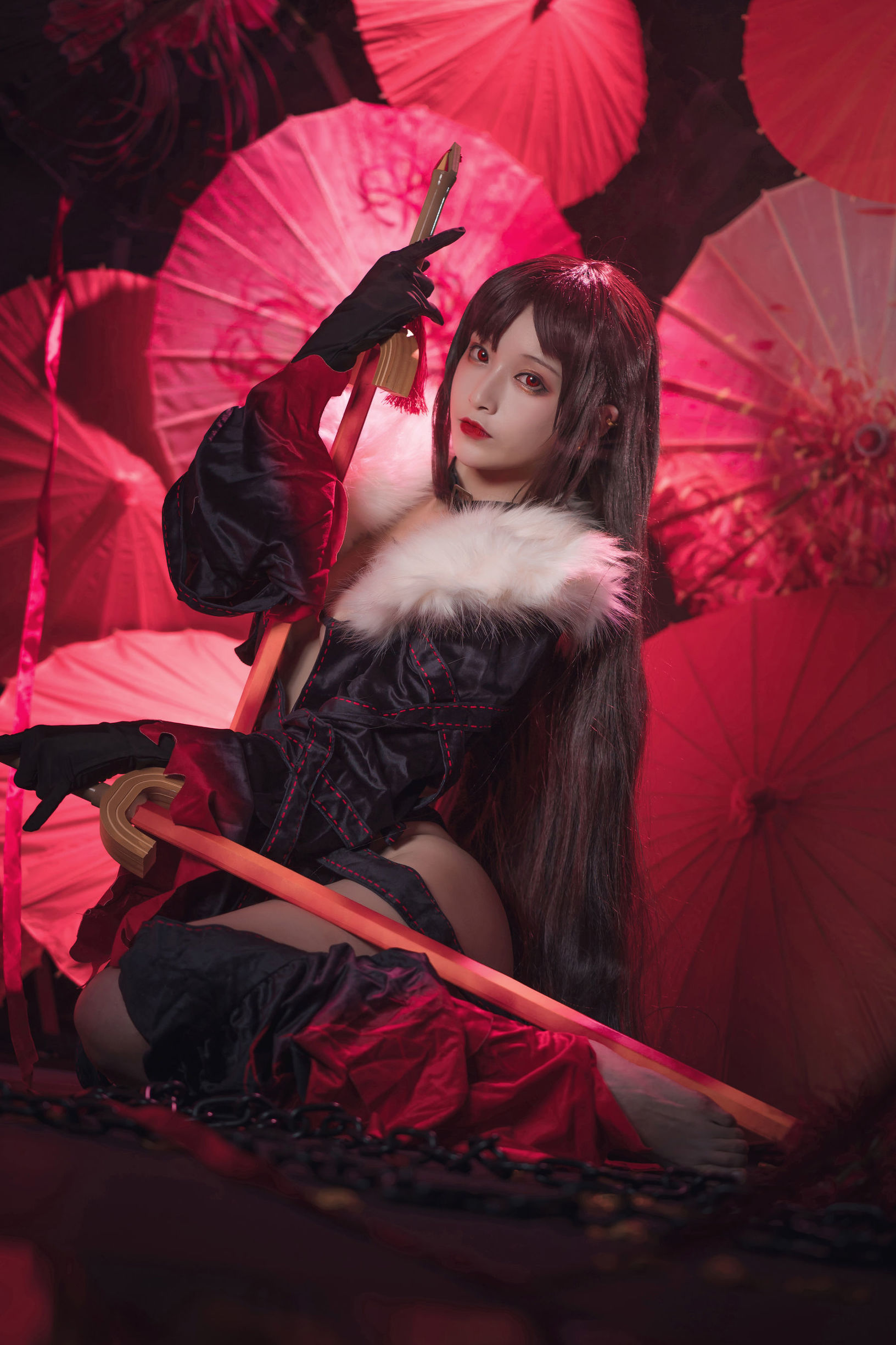 [Cosplay写真] 动漫博主铁板烧鬼舞w - 虞美人