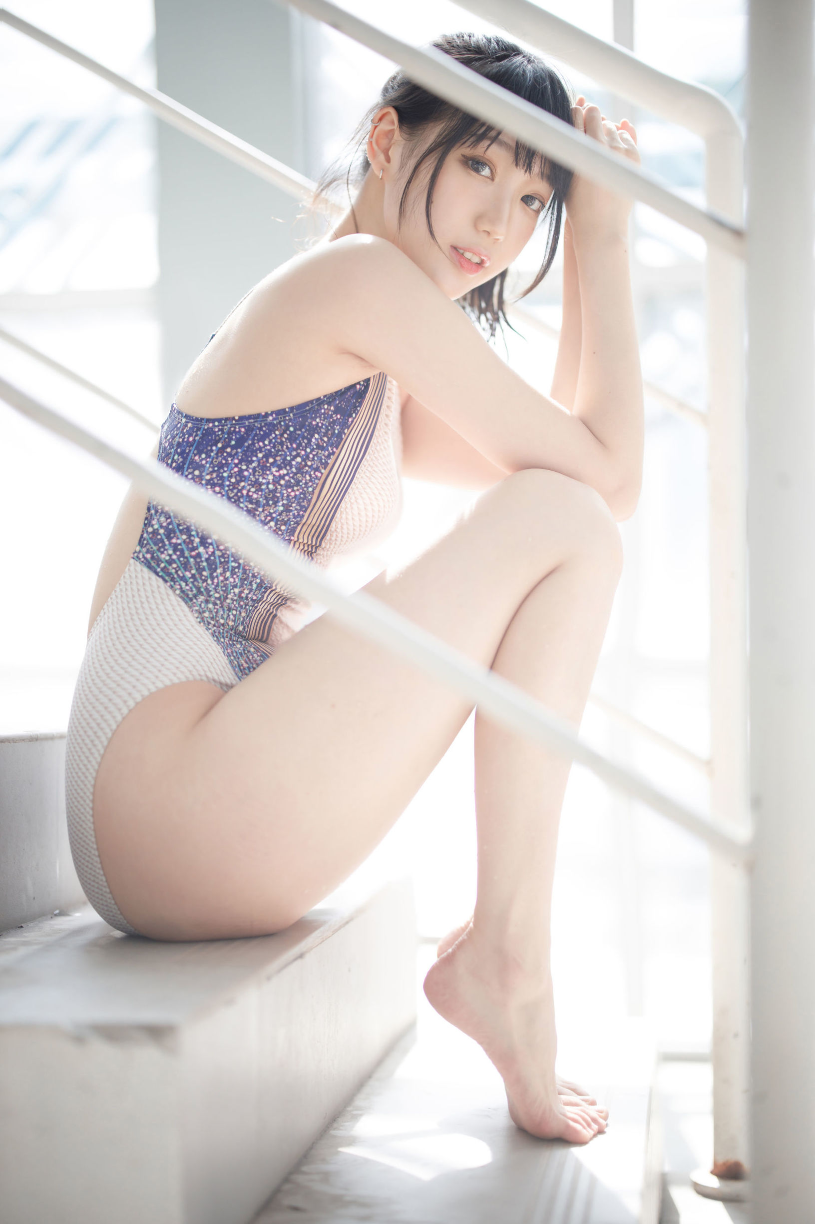 Cosplay寫真] 周叽是可愛兔兔 - 競泳