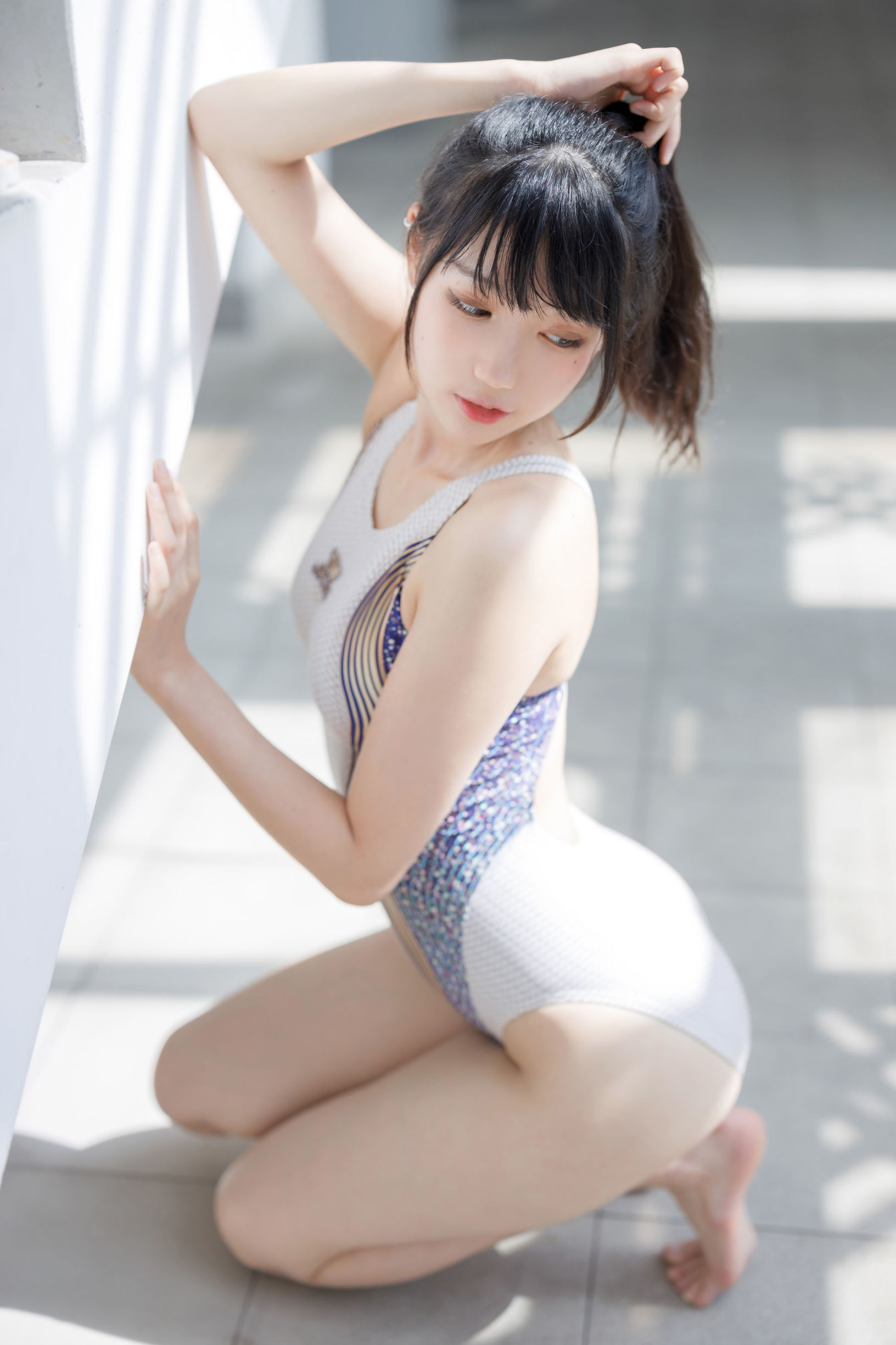 Cosplay寫真] 周叽是可愛兔兔 - 競泳