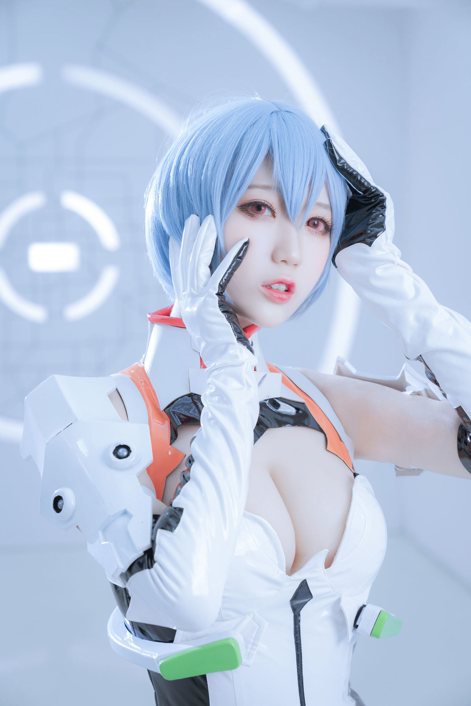 コスプレ写真] 周叽は可愛いウサギ - 綾波レイ 白戦