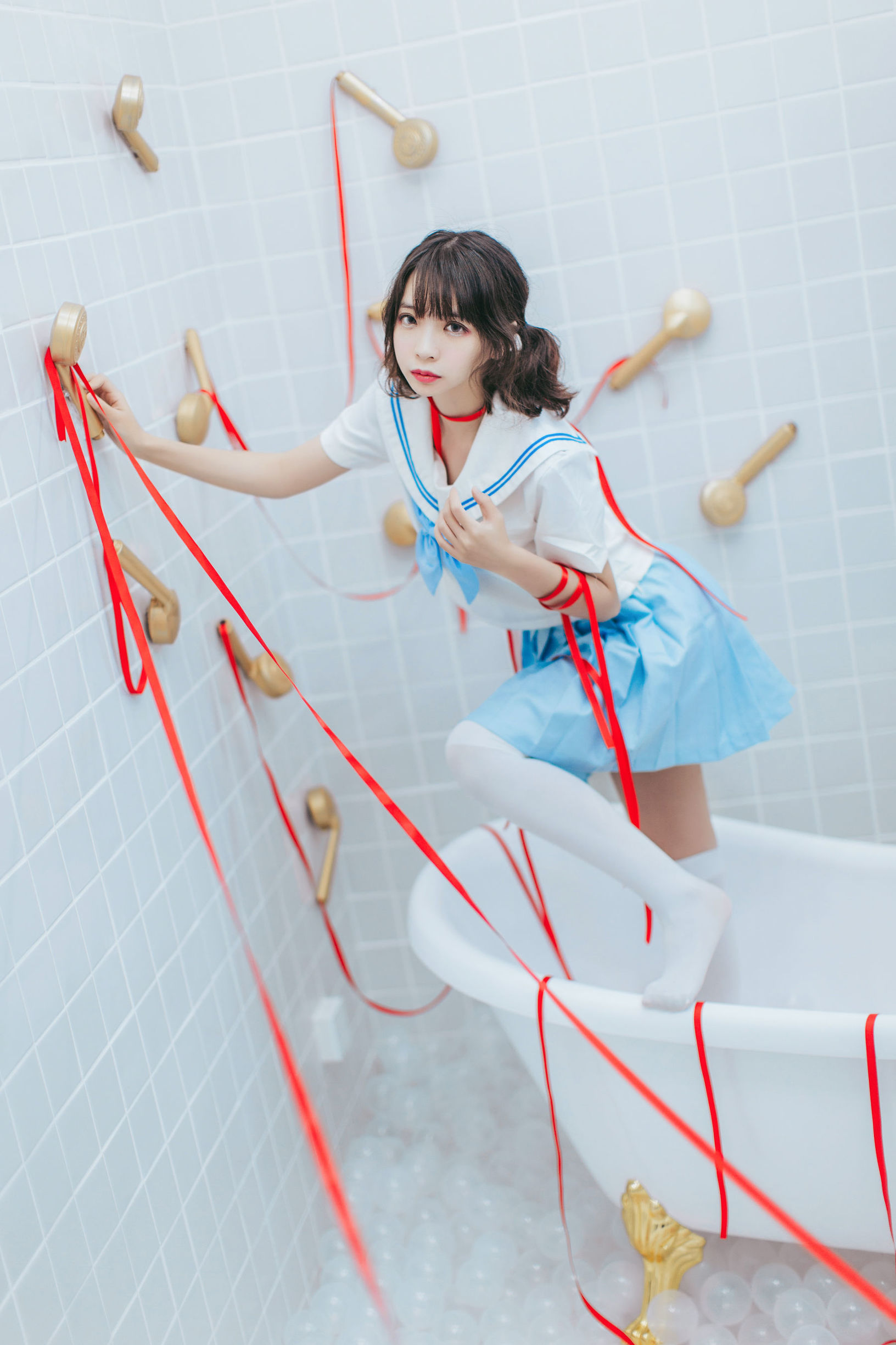 Cosplay Ảnh] Feng Mao ss - Phòng tắm JK