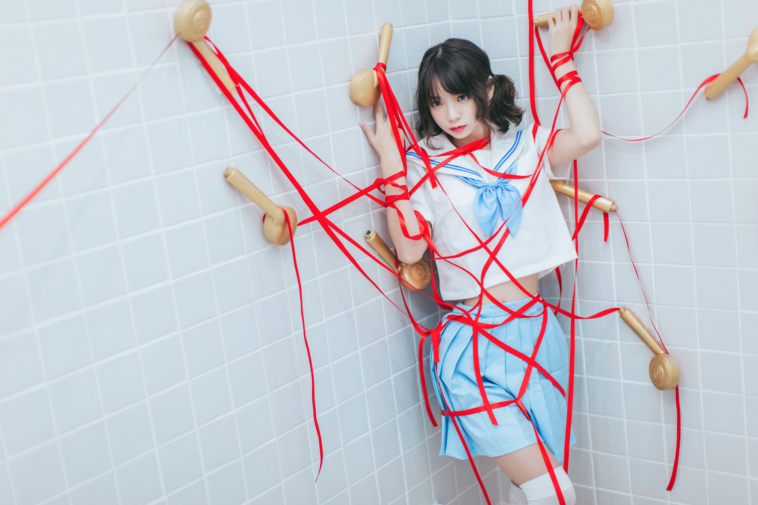 Cosplay Ảnh] Feng Mao ss - Phòng tắm JK