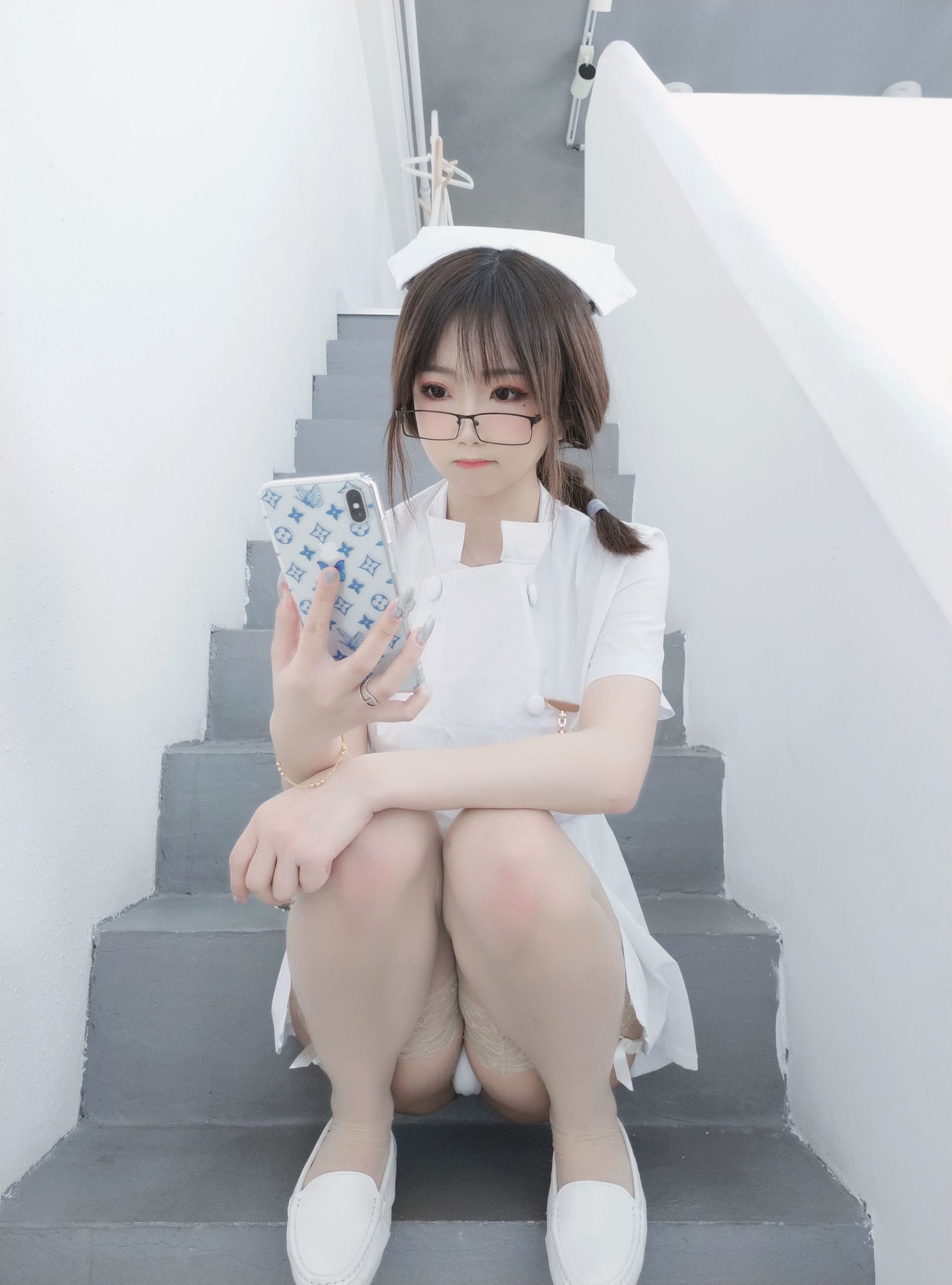 コスプレ写真] 白肌の美少女 鬼畜瑶 - 馬鹿看護師