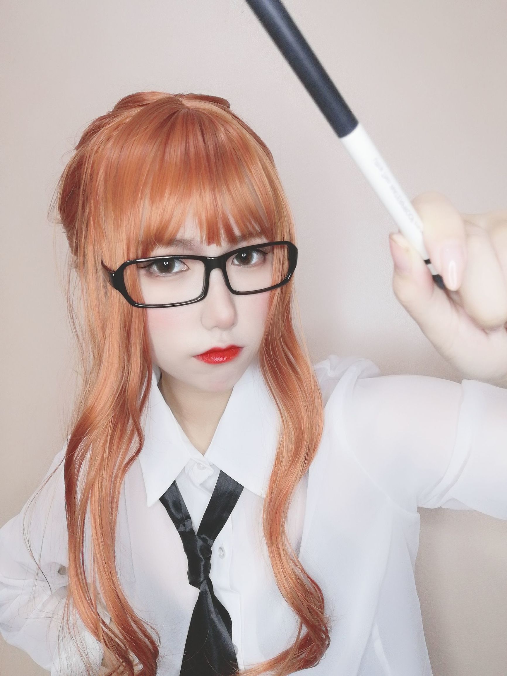 Cosplay写真] イモエンゆうこSJ_ - 黒ストッキングの女教師
