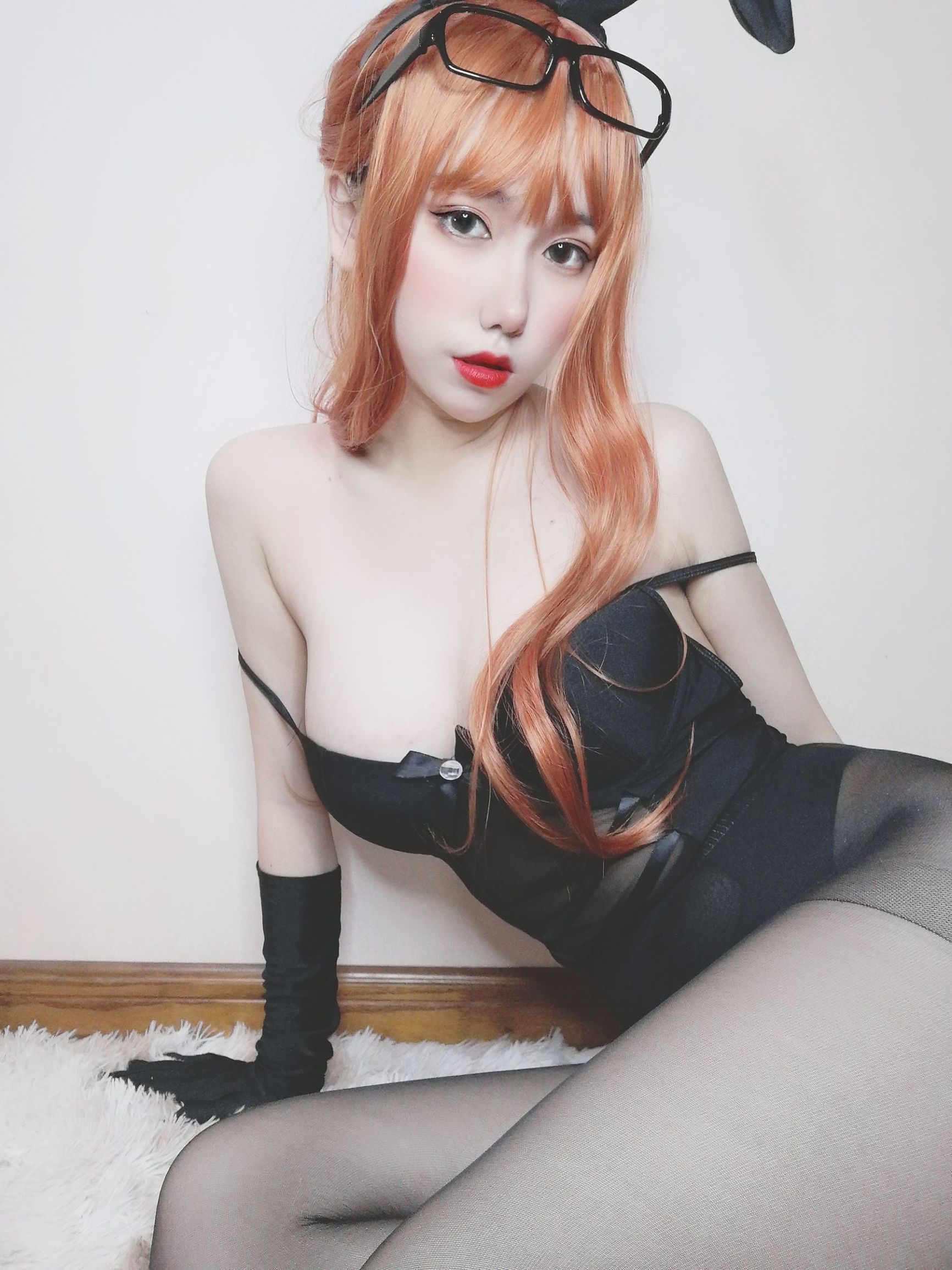 Cosplay写真] イモエンゆうこSJ_ - 黒ストッキングの女教師