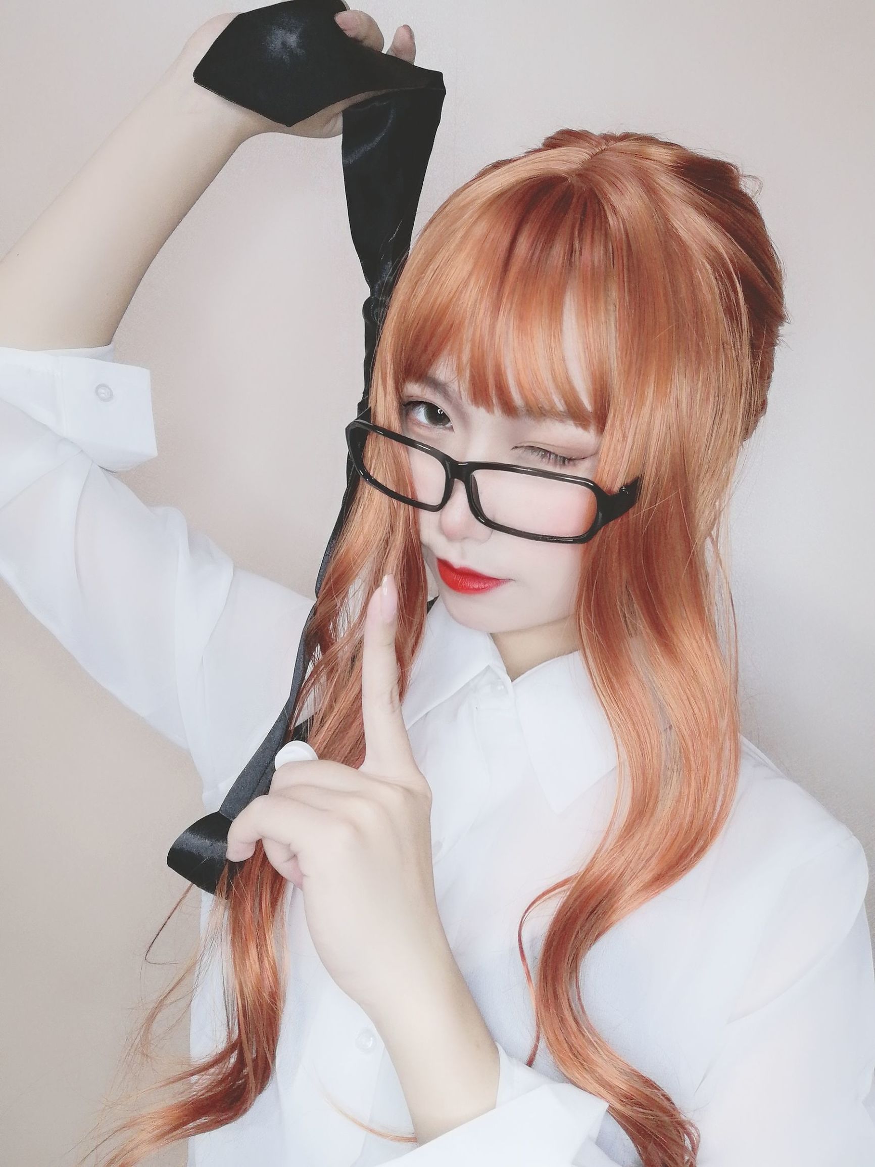 Cosplay写真] イモエンゆうこSJ_ - 黒ストッキングの女教師