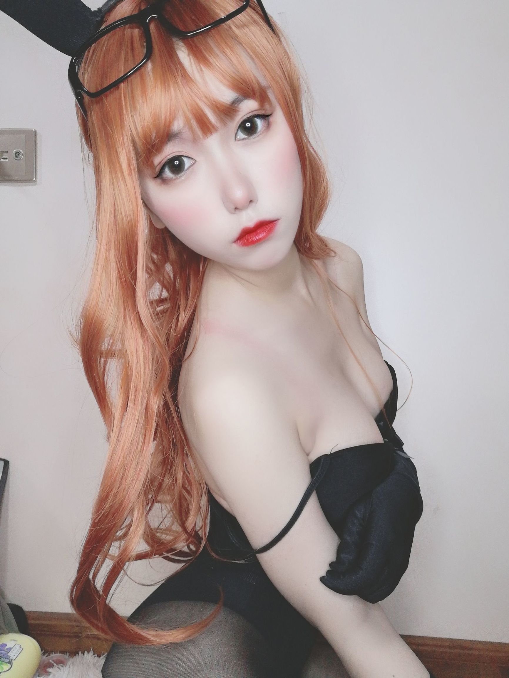 Cosplay写真] イモエンゆうこSJ_ - 黒ストッキングの女教師