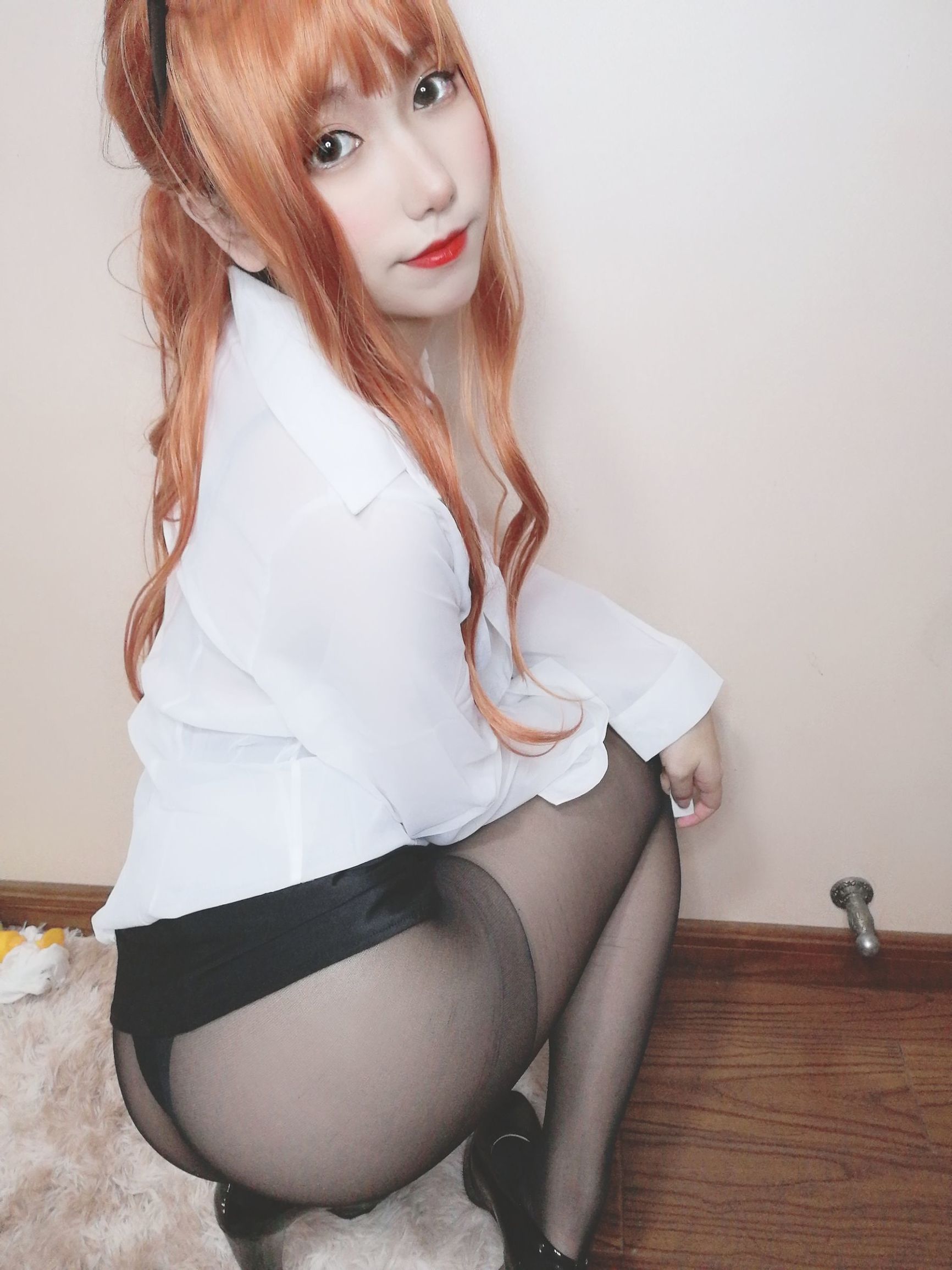 Cosplay Photos] Yuyuan Yuko SJ_ - Black Silk Female Teacher