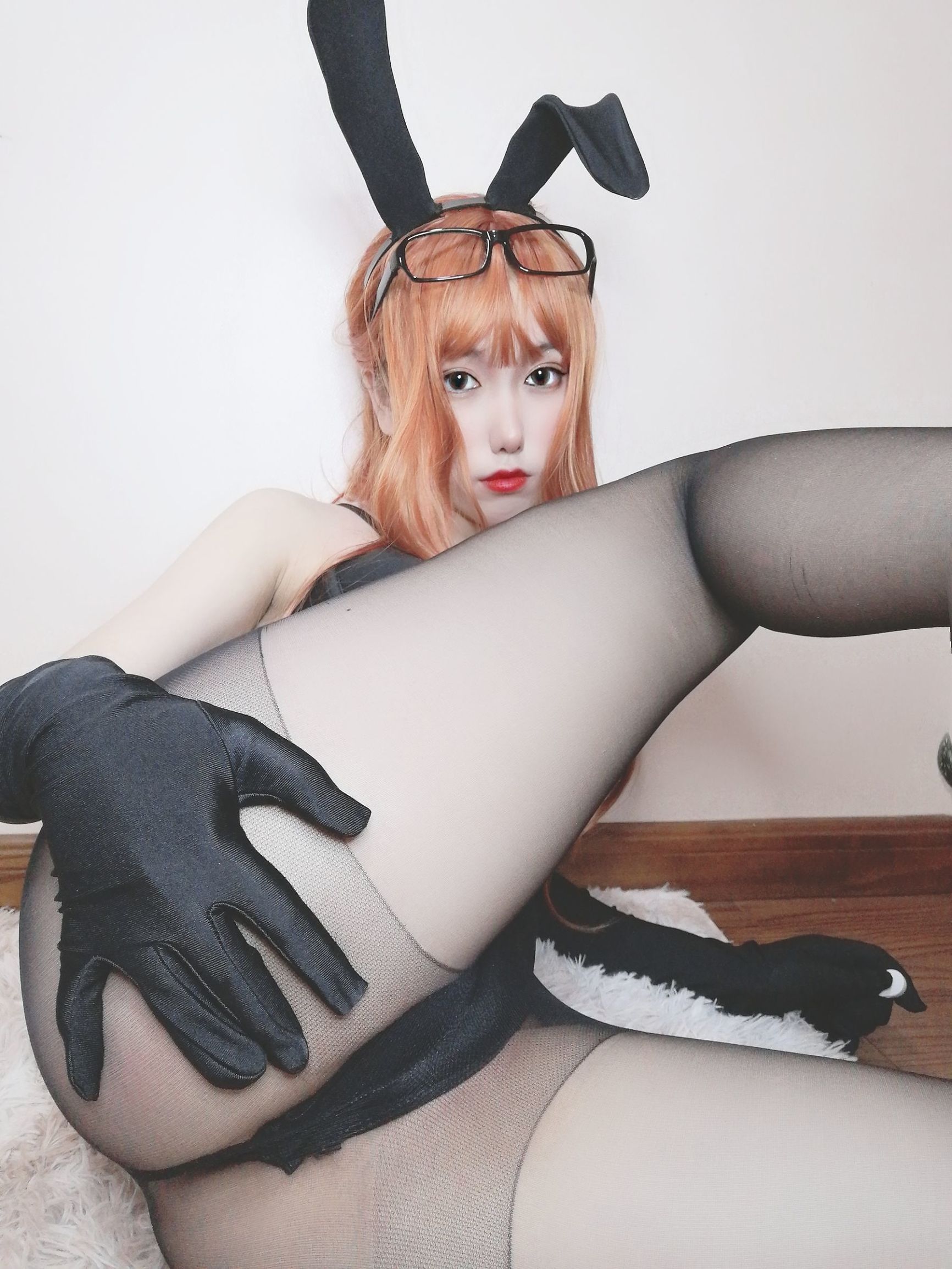 Cosplay写真] イモエンゆうこSJ_ - 黒ストッキングの女教師