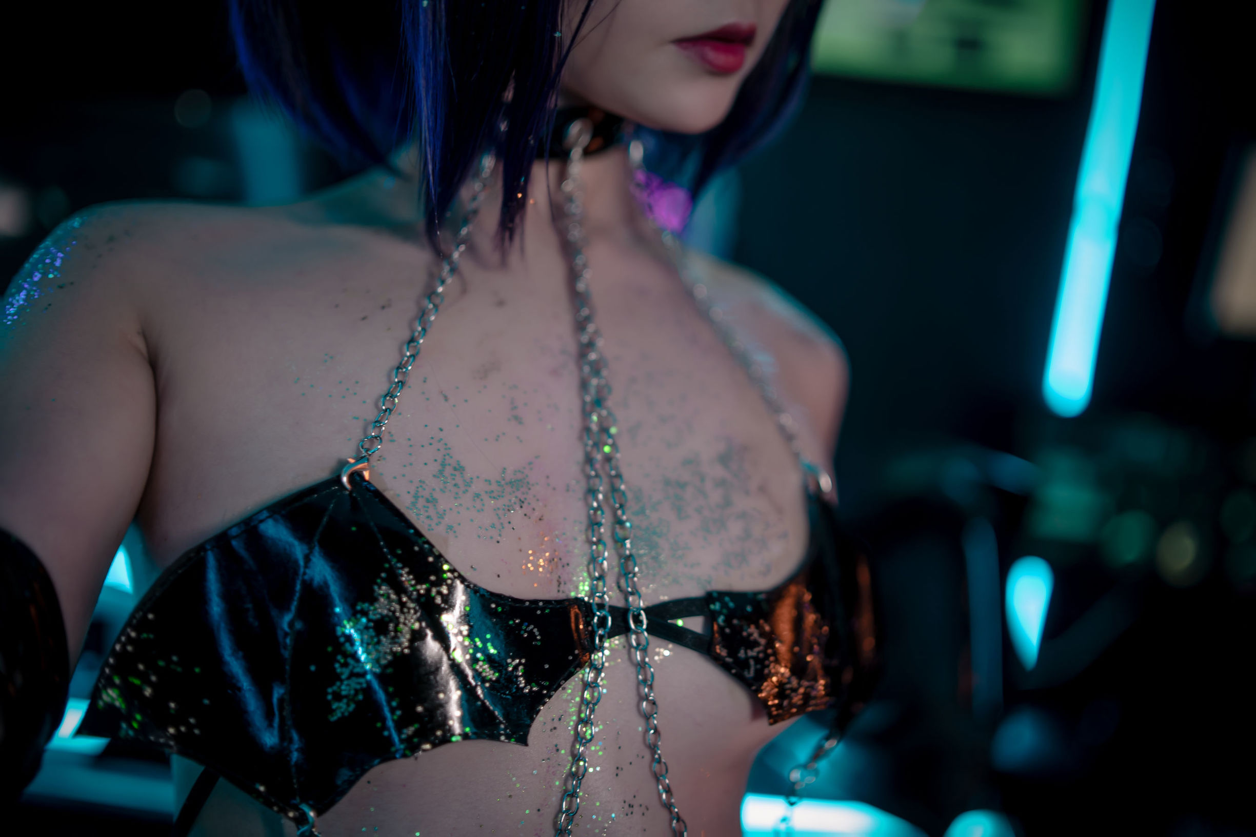 Cosplay寫真] 萌妹是青水 - 科技魅魔