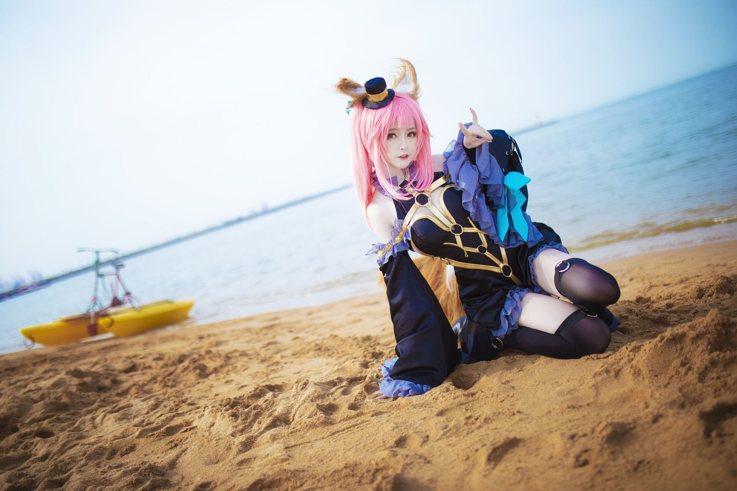 Cosplay寫真] 萌寵博主yui金魚 - 魔術師玉藻前