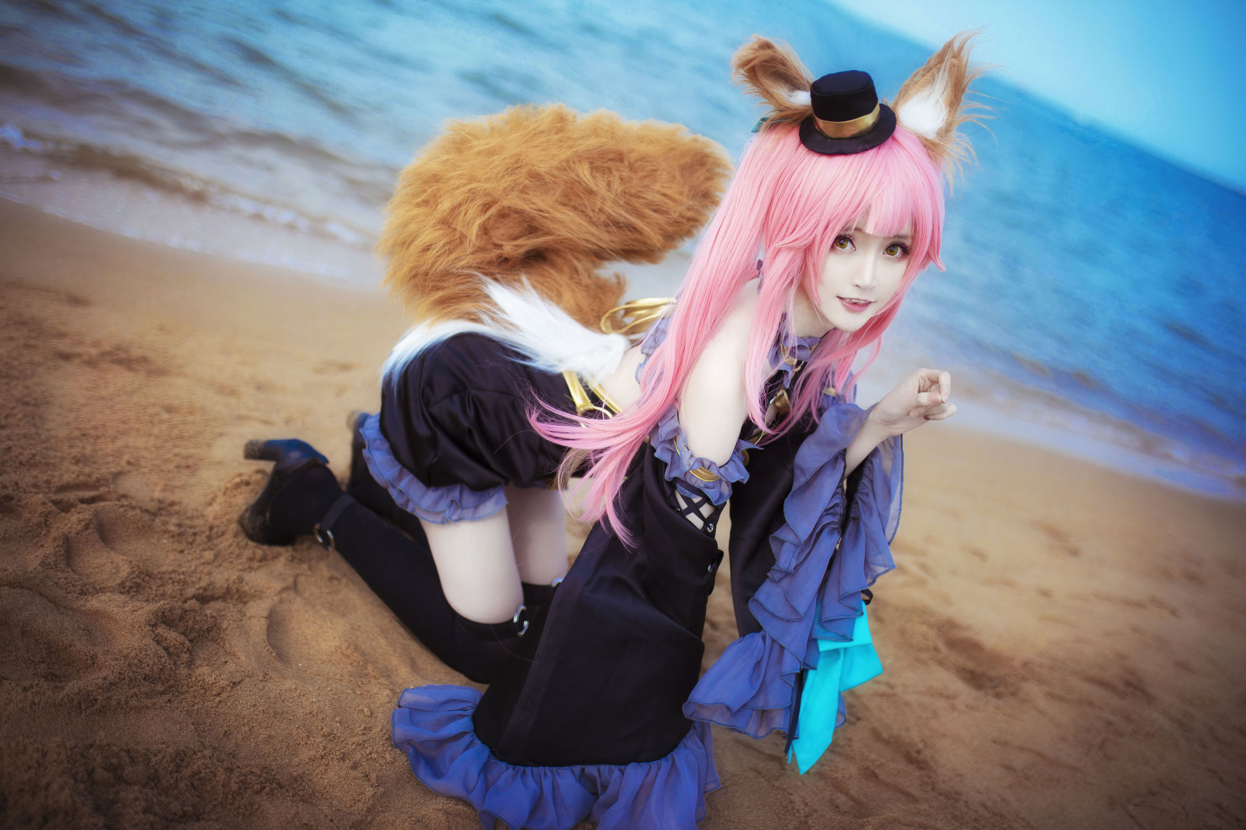 Cosplay寫真] 萌寵博主yui金魚 - 魔術師玉藻前