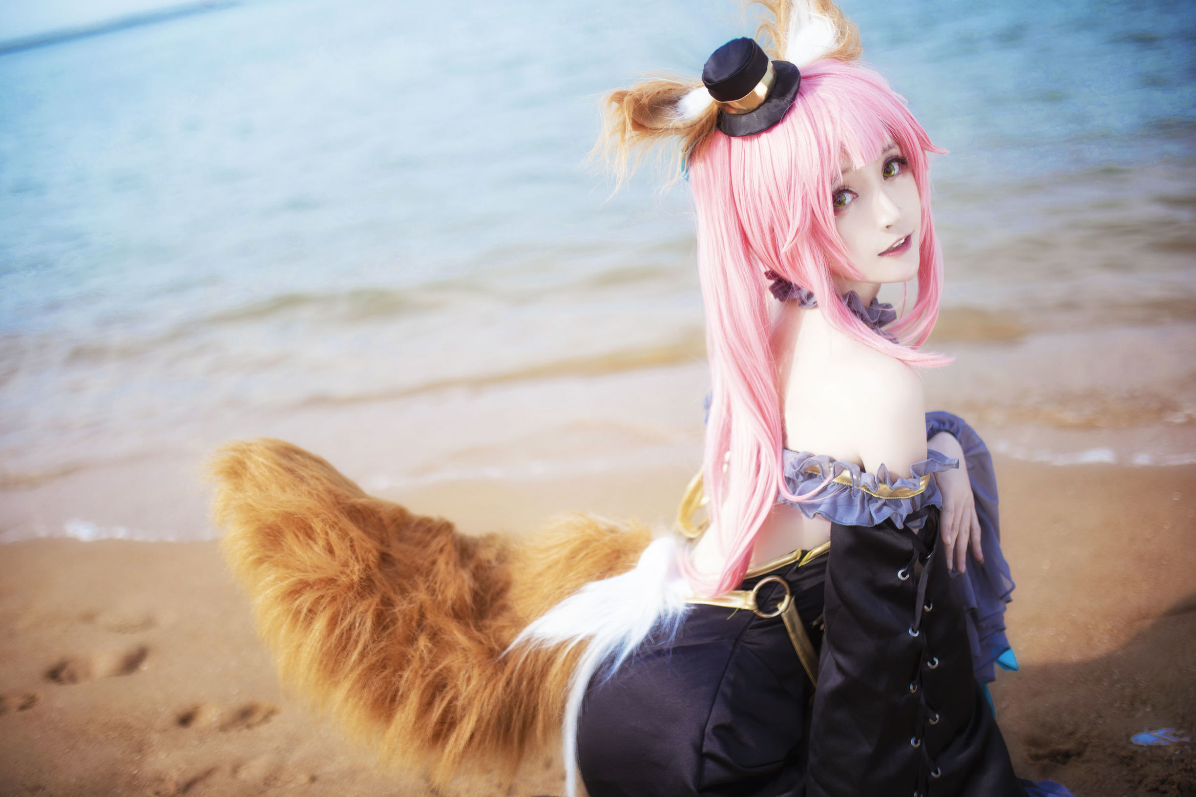 Cosplay寫真] 萌寵博主yui金魚 - 魔術師玉藻前