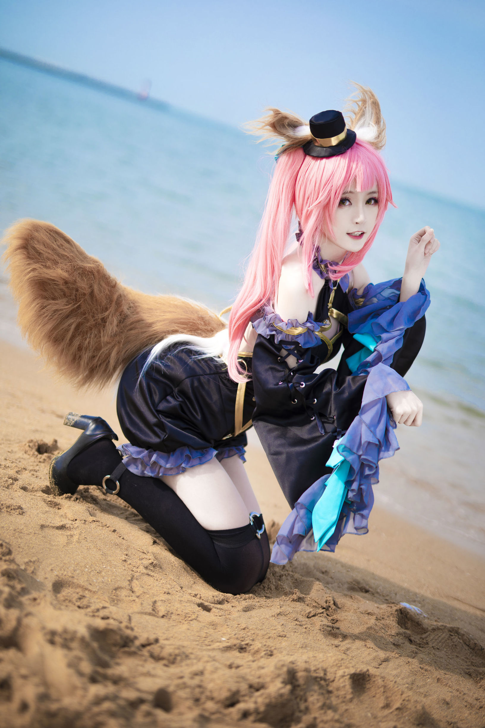 Cosplay寫真] 萌寵博主yui金魚 - 魔術師玉藻前