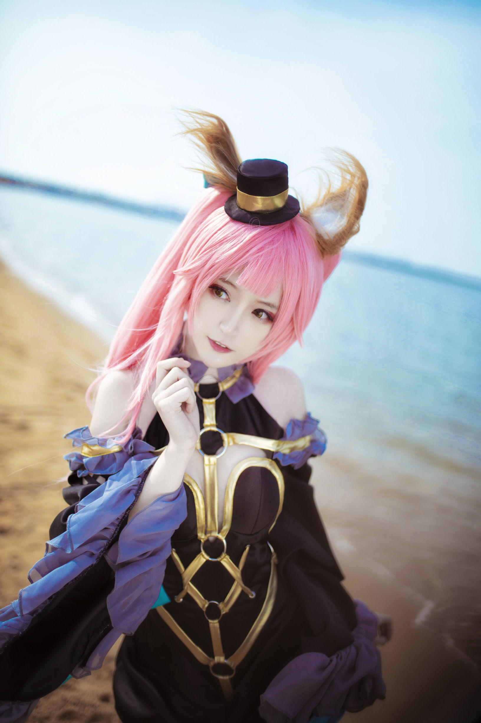 Cosplay寫真] 萌寵博主yui金魚 - 魔術師玉藻前