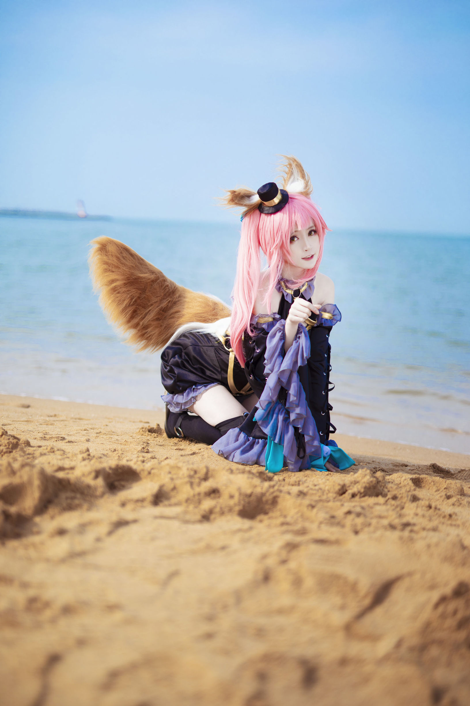 Cosplay寫真] 萌寵博主yui金魚 - 魔術師玉藻前