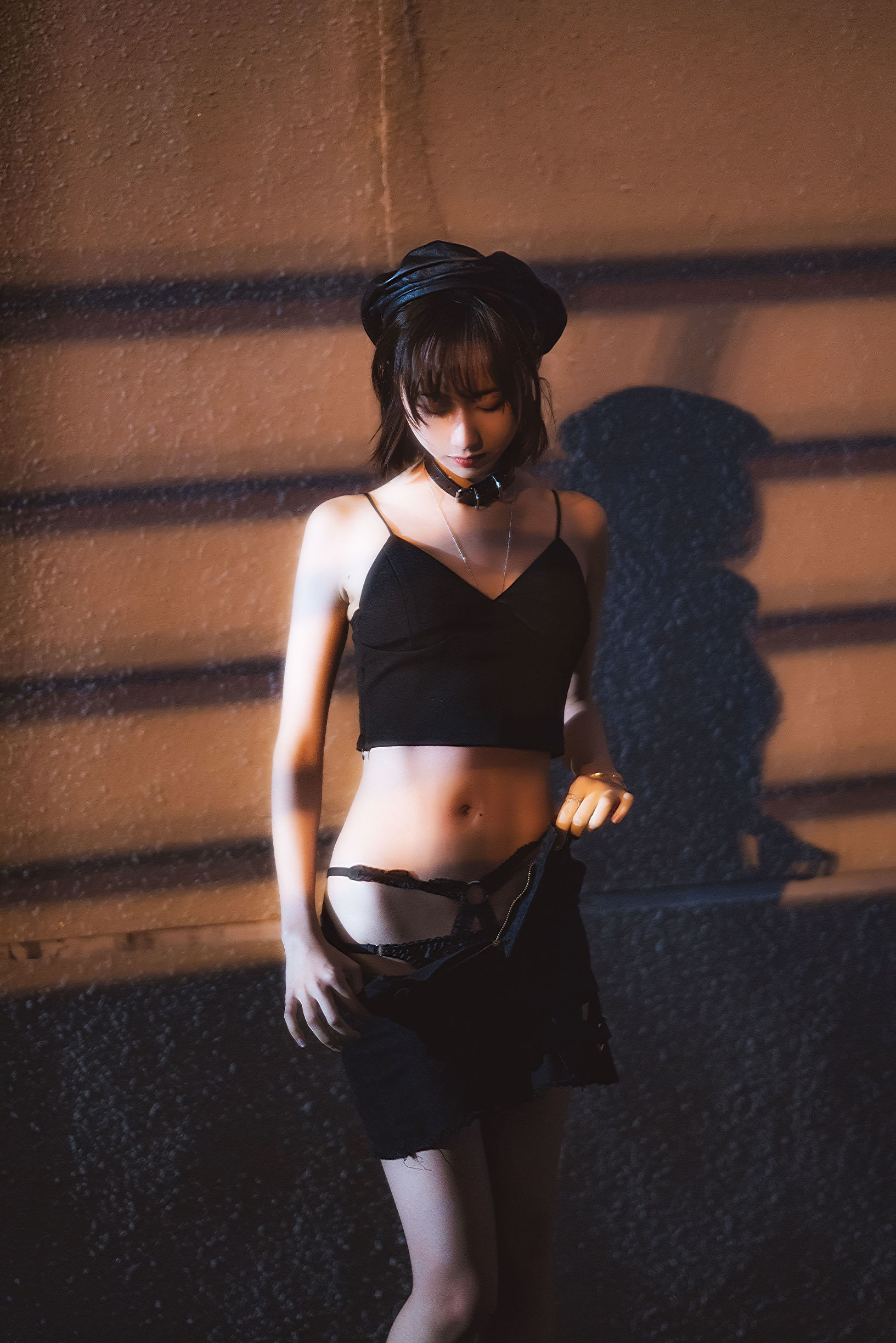 Cosplay Photos] Moe Style Big Sister Mu Mian Mian OwO - Outdoor Short Skirt