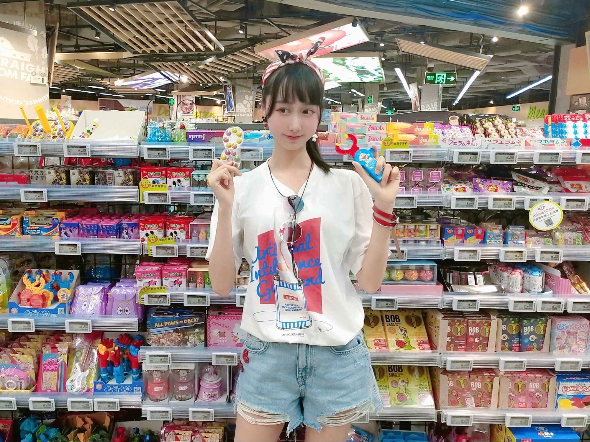 Cosplay寫真] 萌系小姐姐木綿綿OwO - 智能型女友 T恤