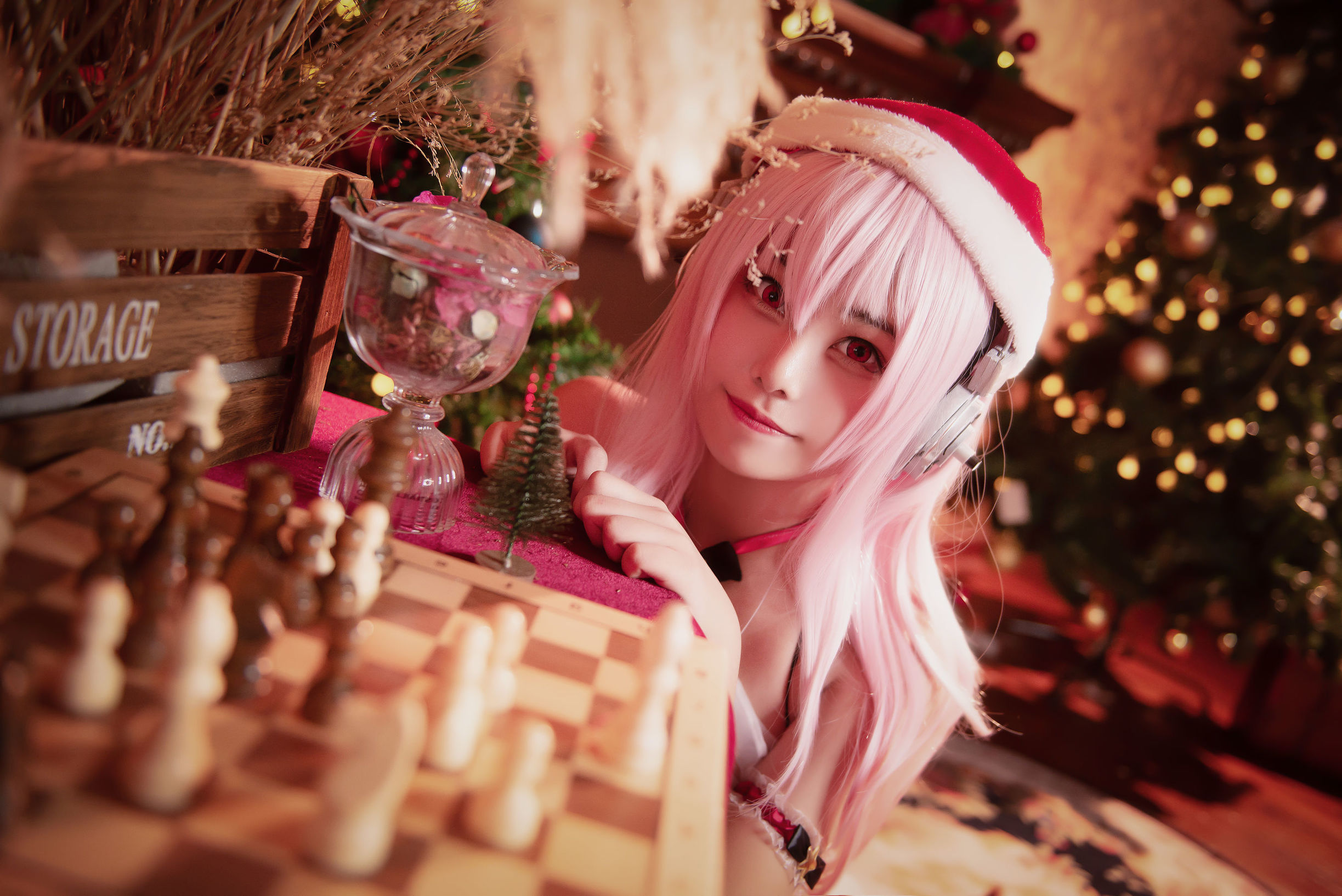 Cosplay寫真] 萌系小姐姐蜜汁貓裘 - 聖誕索尼子2