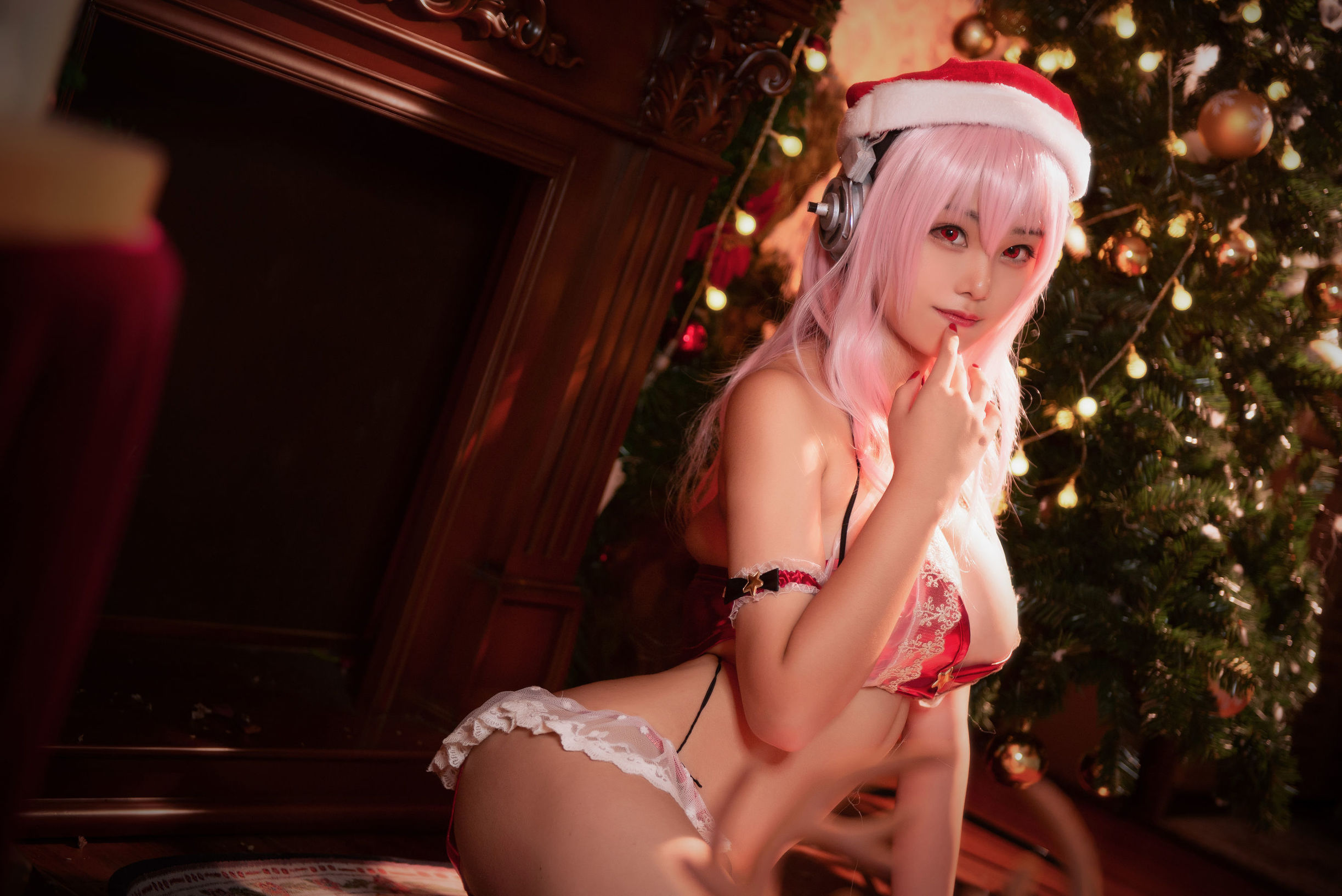 Cosplay寫真] 萌系小姐姐蜜汁貓裘 - 聖誕索尼子2