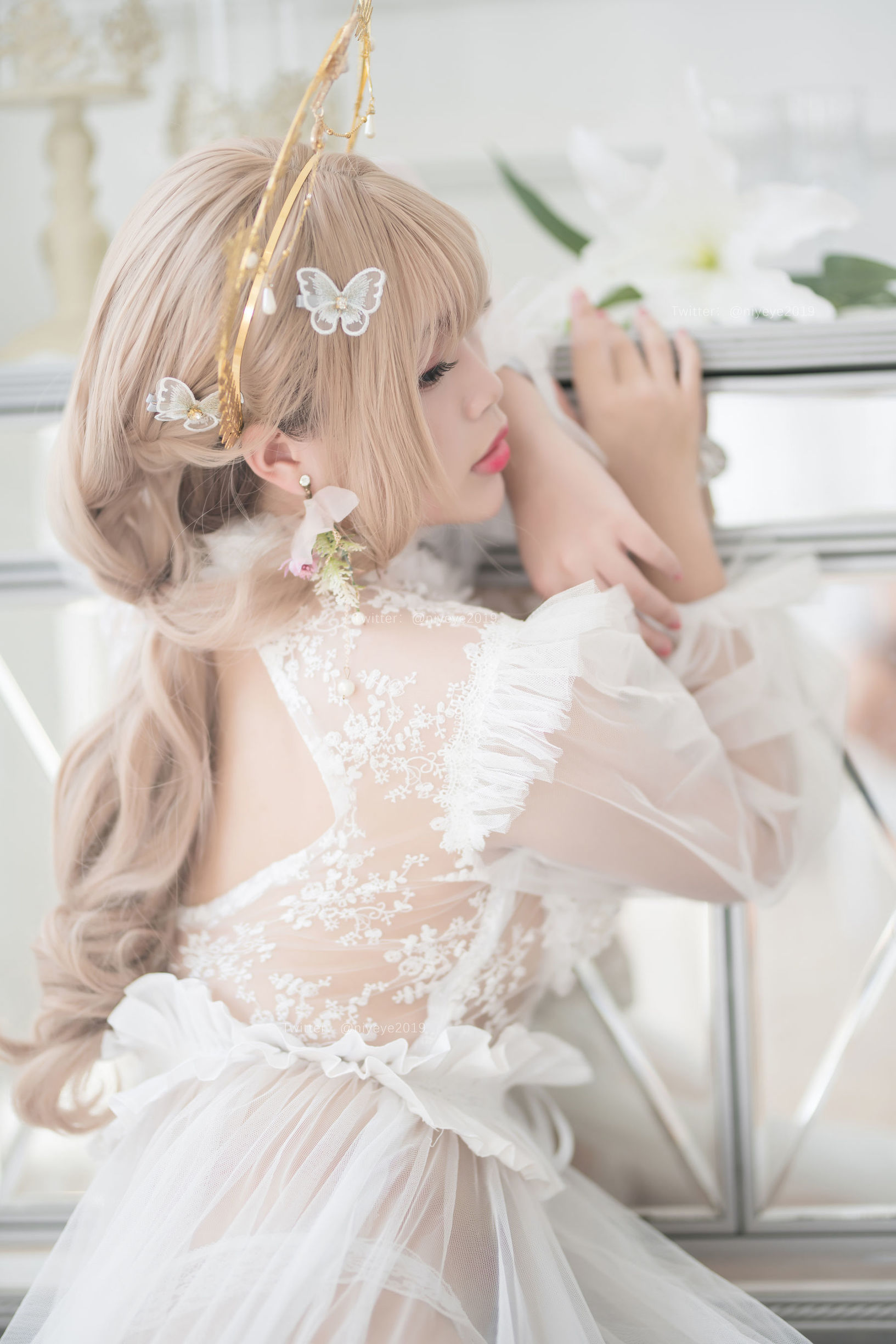Cosplay Ảnh] Cô Nàng Kiểu Moe - Bạch Dạ - Cô Dâu Ngọc Trai