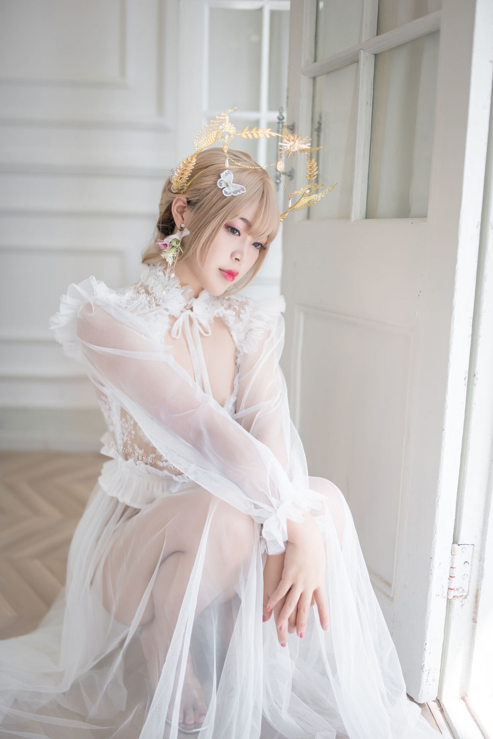 コスプレ写真] 萌え系お姉さん-バイエ- - 真珠花嫁