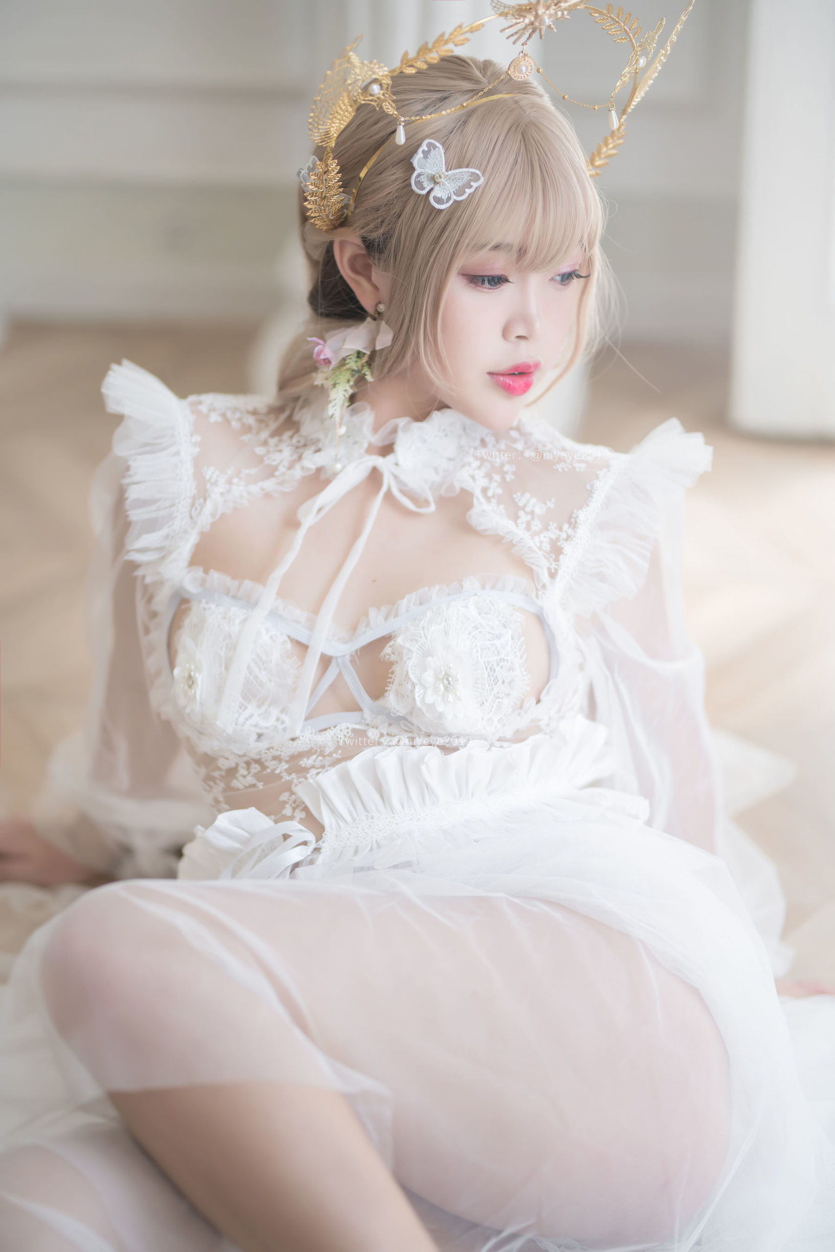 コスプレ写真] 萌え系お姉さん-バイエ- - 真珠花嫁