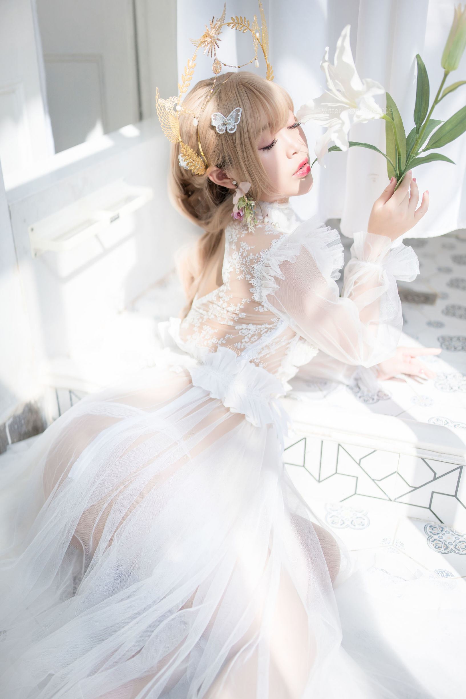 Cosplay Photos] Moe-style Miss - Bai Ye - Pearl Bride