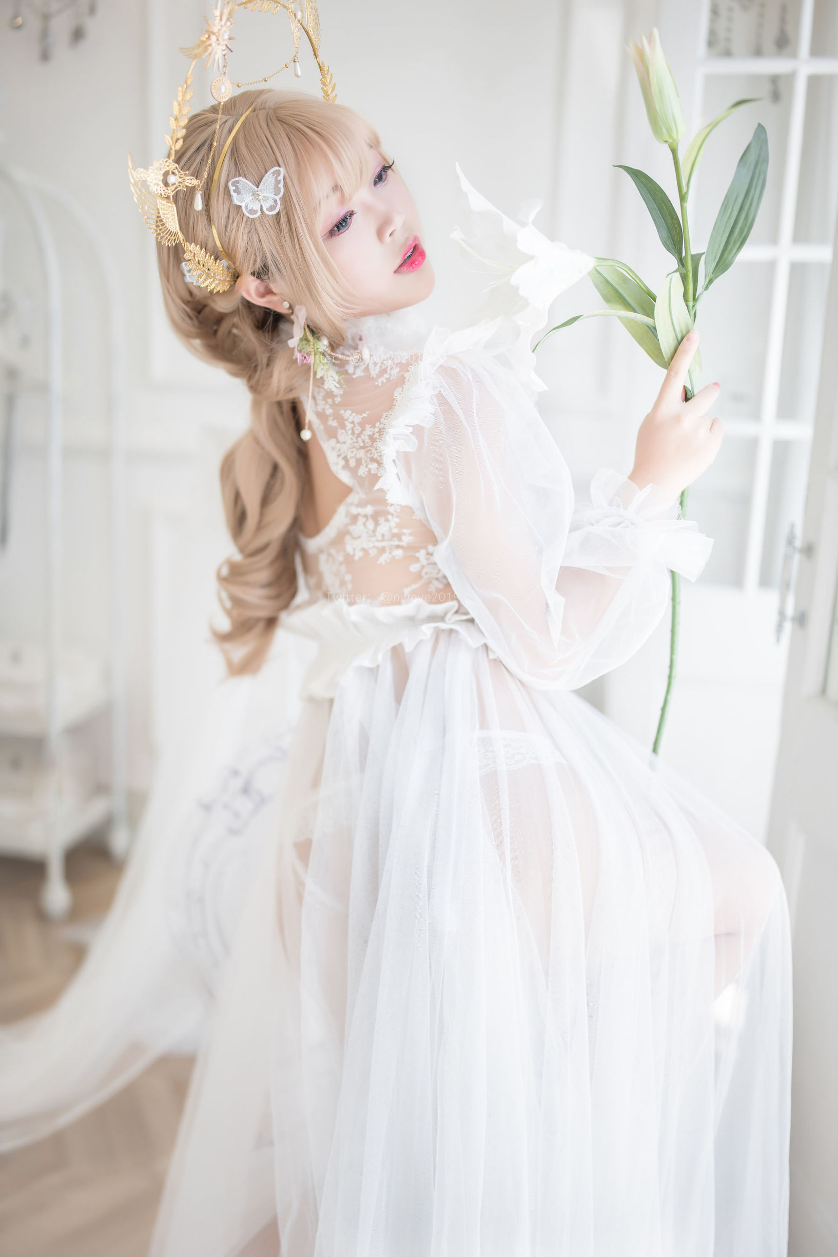 コスプレ写真] 萌え系お姉さん-バイエ- - 真珠花嫁