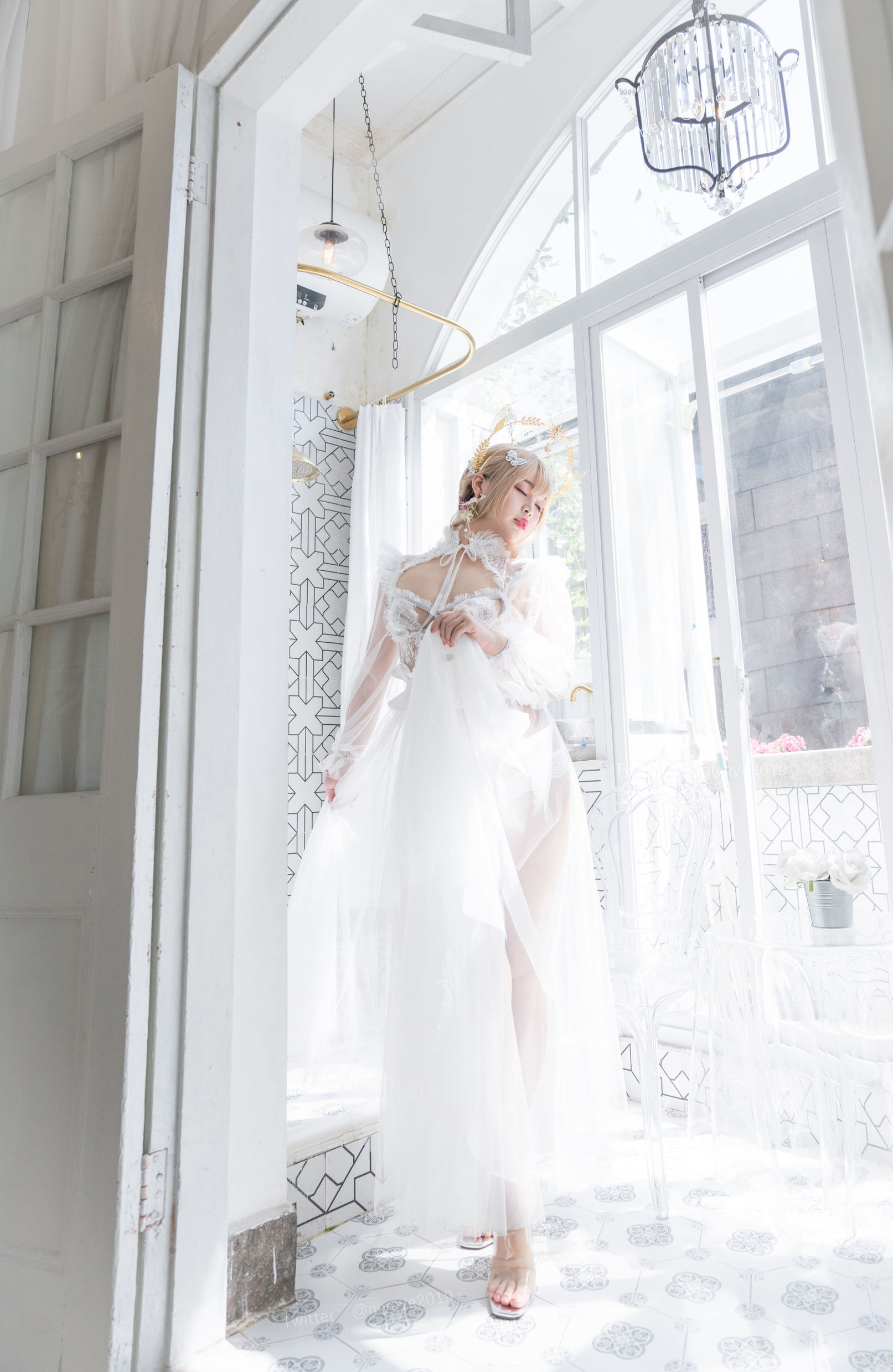 コスプレ写真] 萌え系お姉さん-バイエ- - 真珠花嫁
