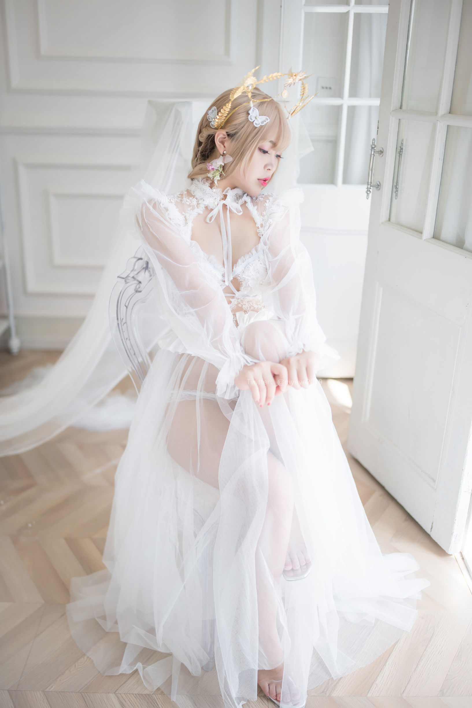 コスプレ写真] 萌え系お姉さん-バイエ- - 真珠花嫁