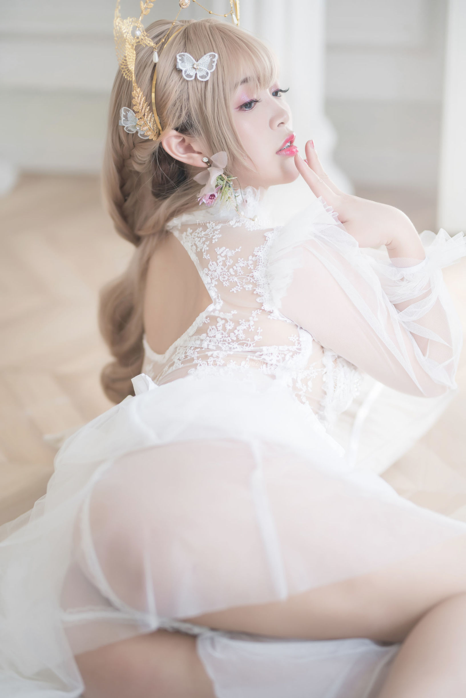コスプレ写真] 萌え系お姉さん-バイエ- - 真珠花嫁