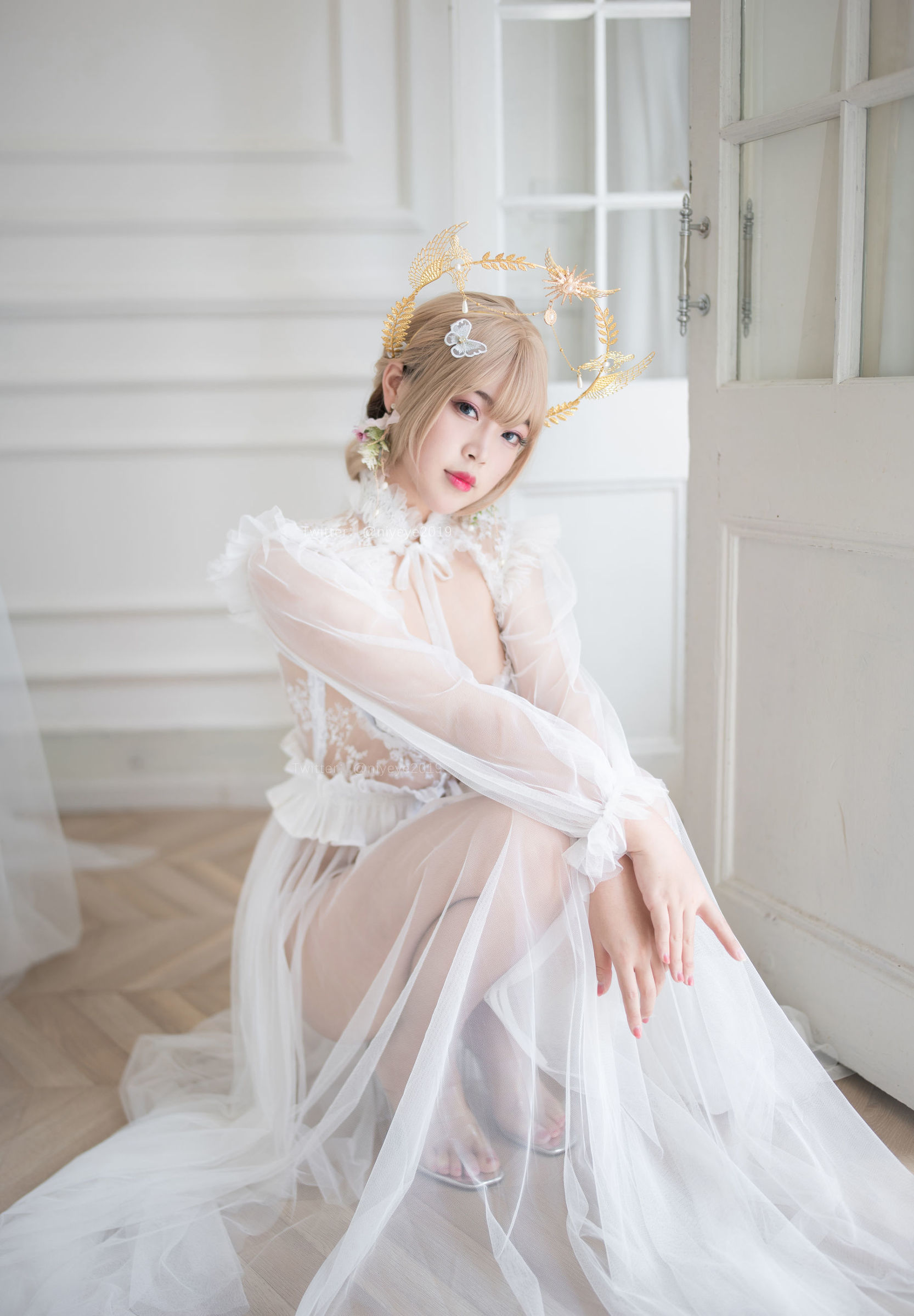 コスプレ写真] 萌え系お姉さん-バイエ- - 真珠花嫁