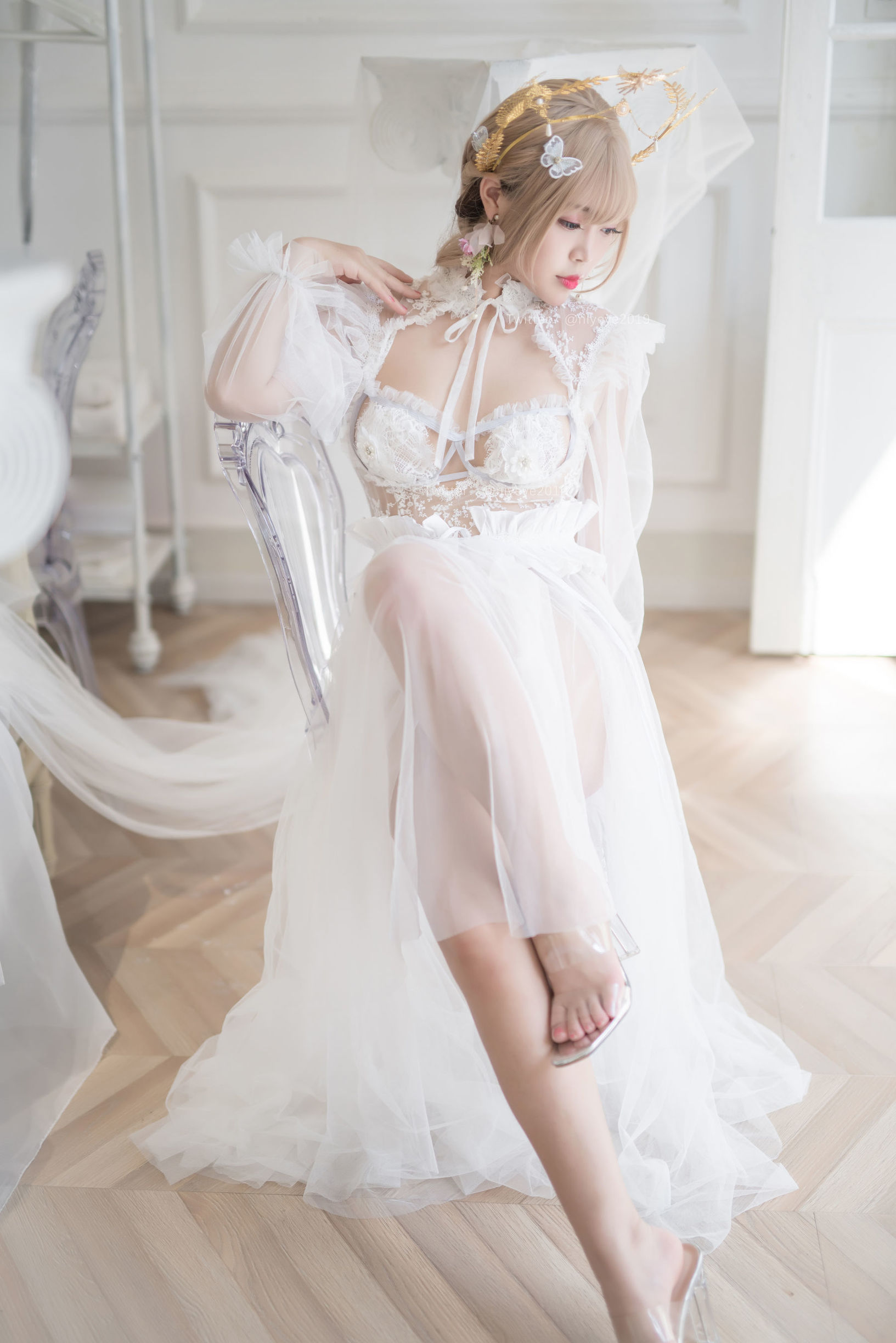 Cosplay Ảnh] Cô Nàng Kiểu Moe - Bạch Dạ - Cô Dâu Ngọc Trai