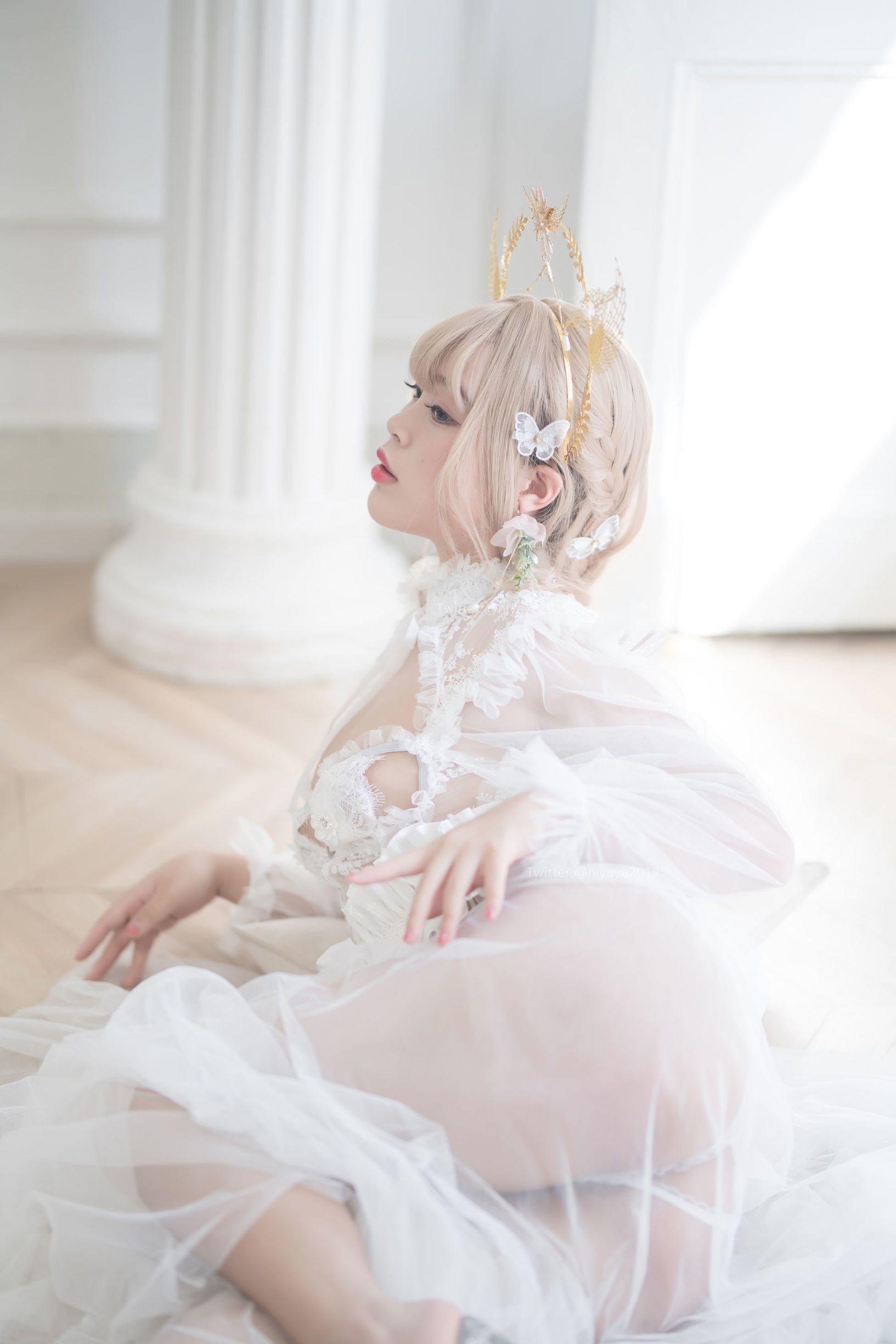 Cosplay Ảnh] Cô Nàng Kiểu Moe - Bạch Dạ - Cô Dâu Ngọc Trai