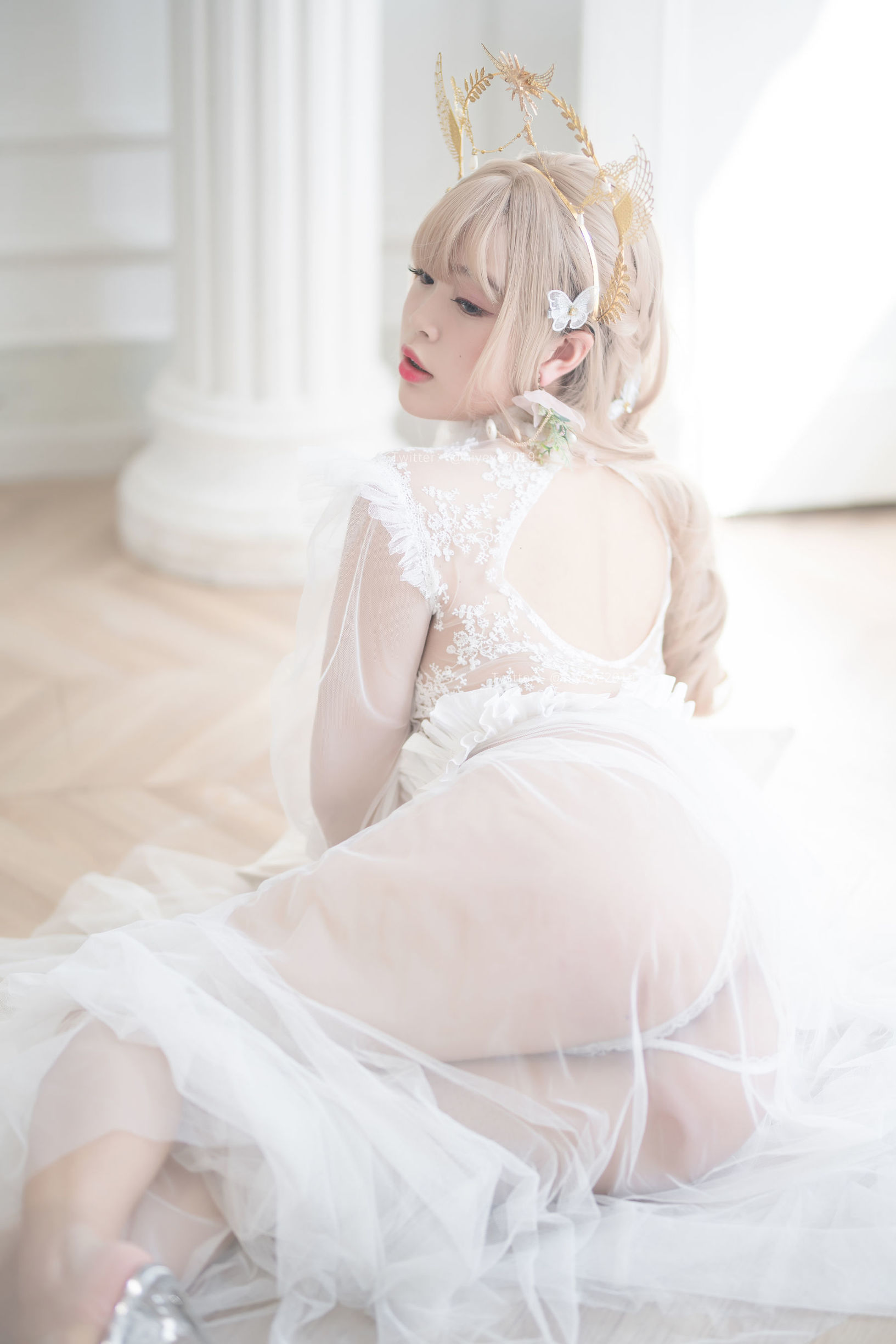 コスプレ写真] 萌え系お姉さん-バイエ- - 真珠花嫁