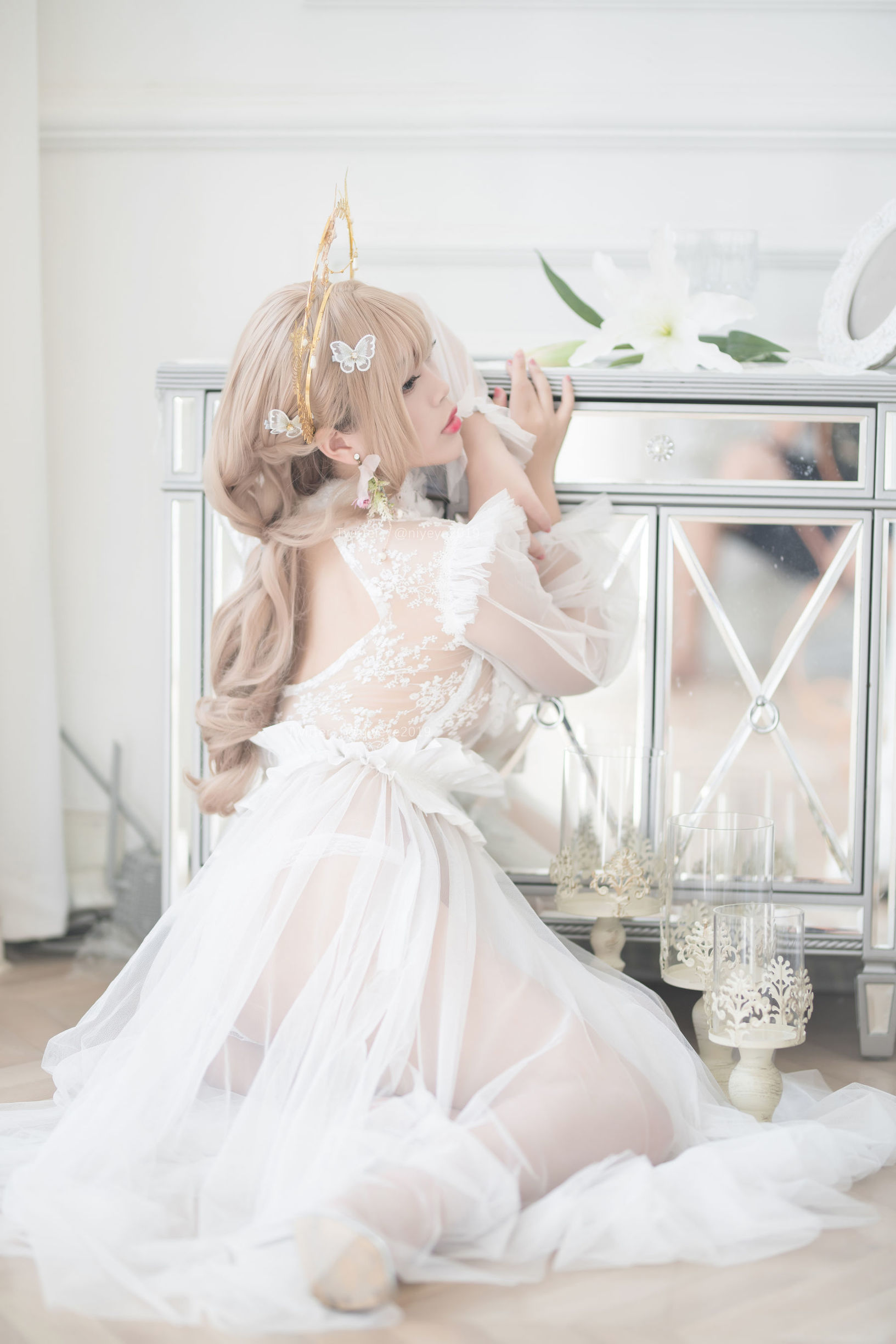 Cosplay Ảnh] Cô Nàng Kiểu Moe - Bạch Dạ - Cô Dâu Ngọc Trai