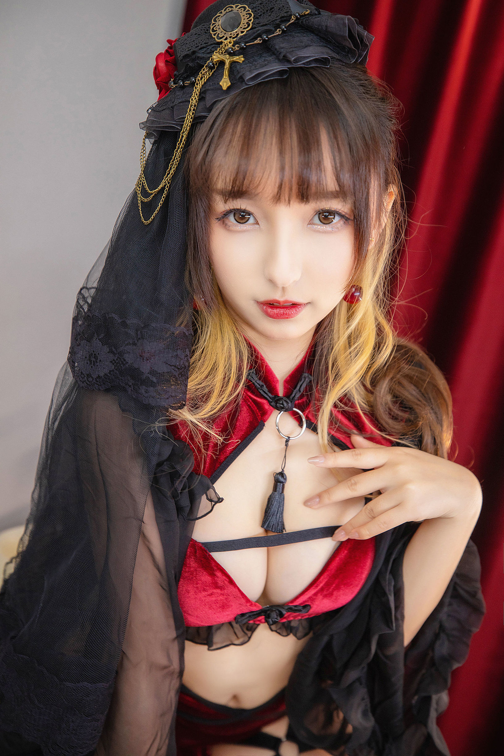 코스프레사진] 로리 카루라자카 마후유의 트릭 무제한 - 체리 소녀