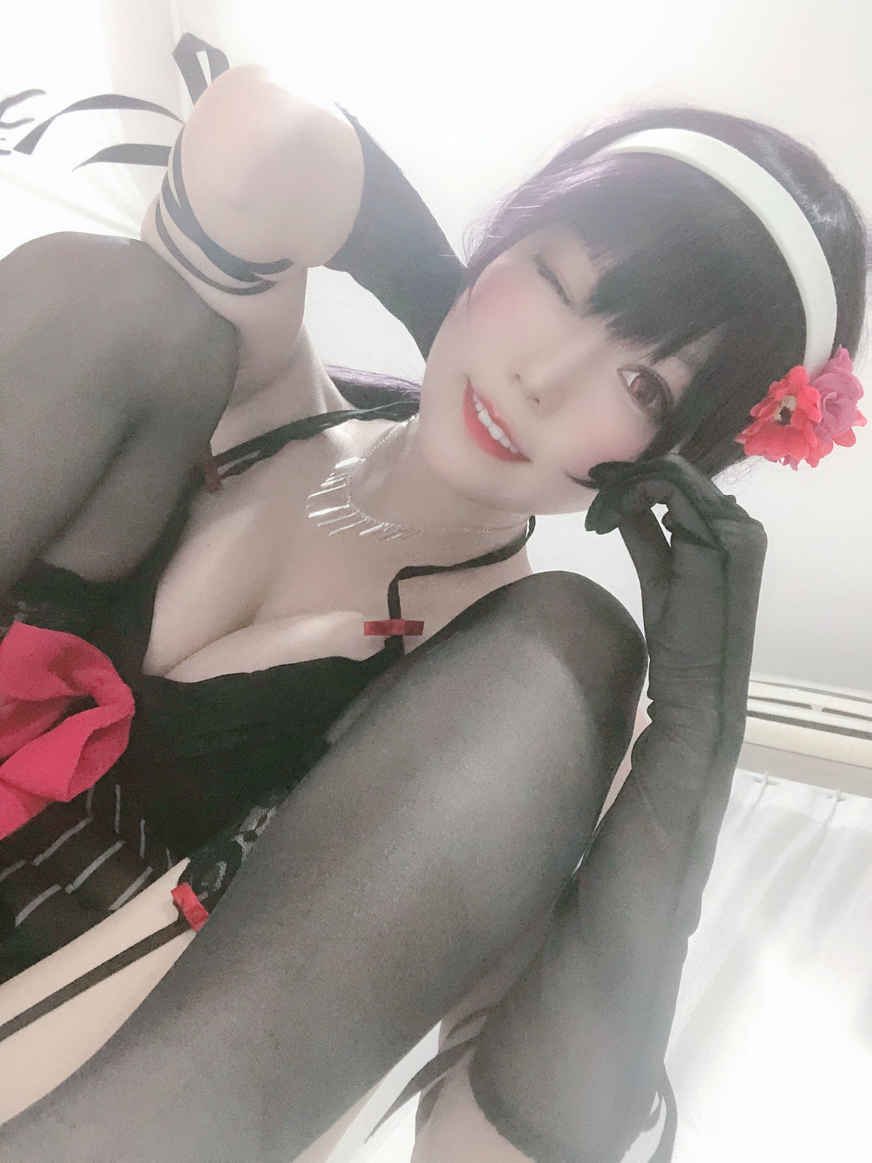 Cosplay Photos] Xiang Cao Miao Lu Lu - Shi Yu Senpai Pajamas