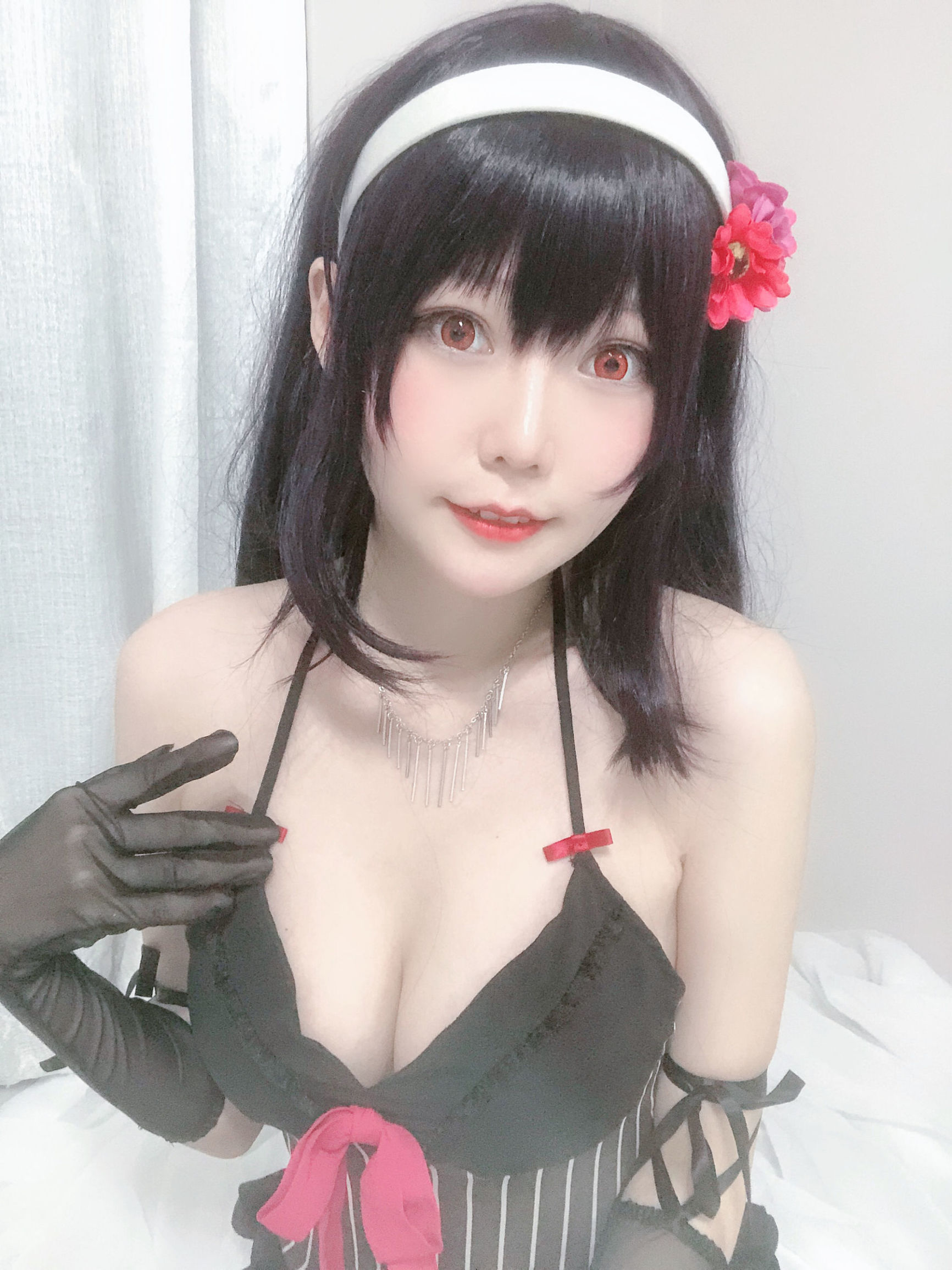 Cosplay Photos] Xiang Cao Miao Lu Lu - Shi Yu Senpai Pajamas