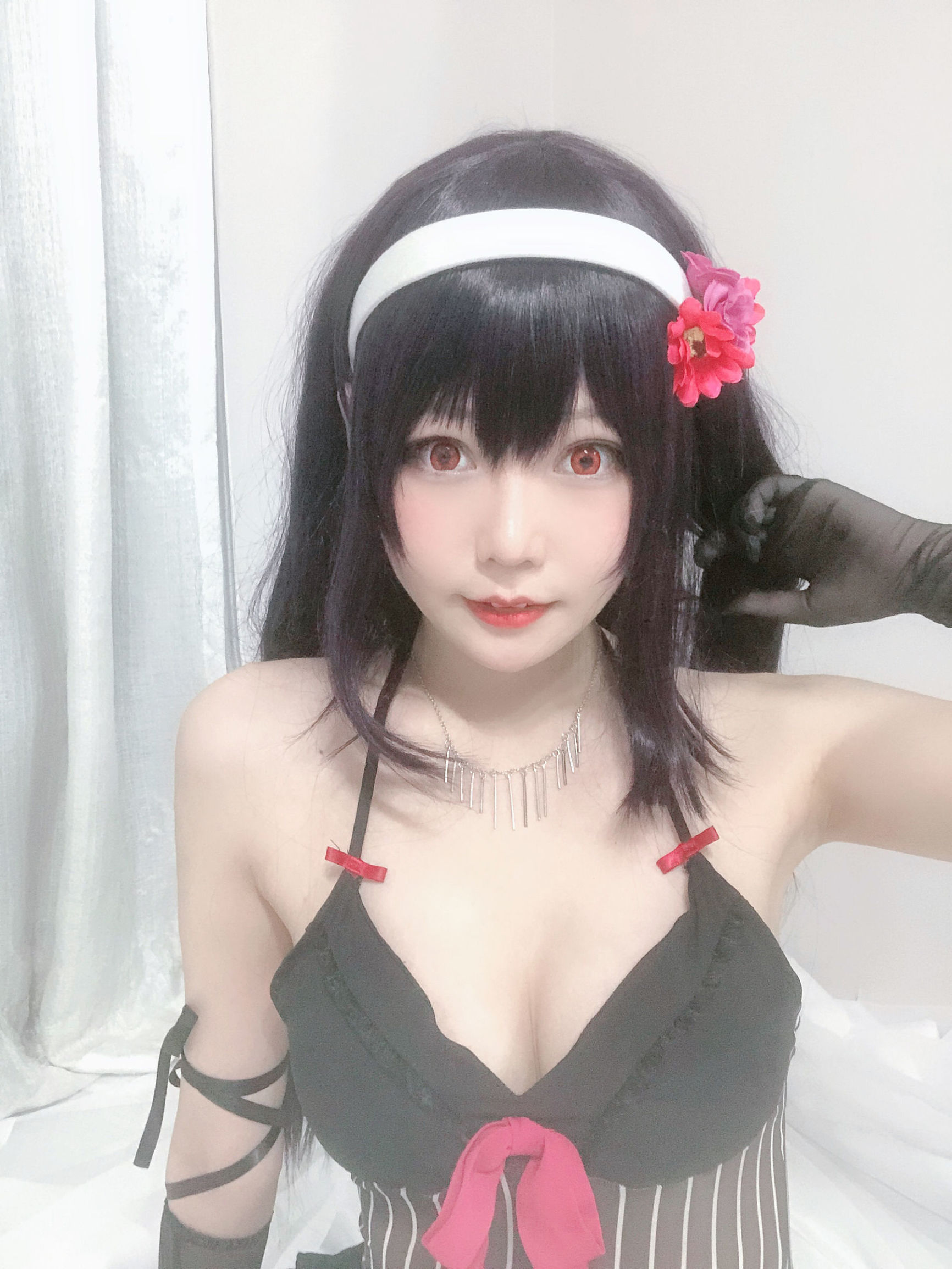 Cosplay Photos] Xiang Cao Miao Lu Lu - Shi Yu Senpai Pajamas