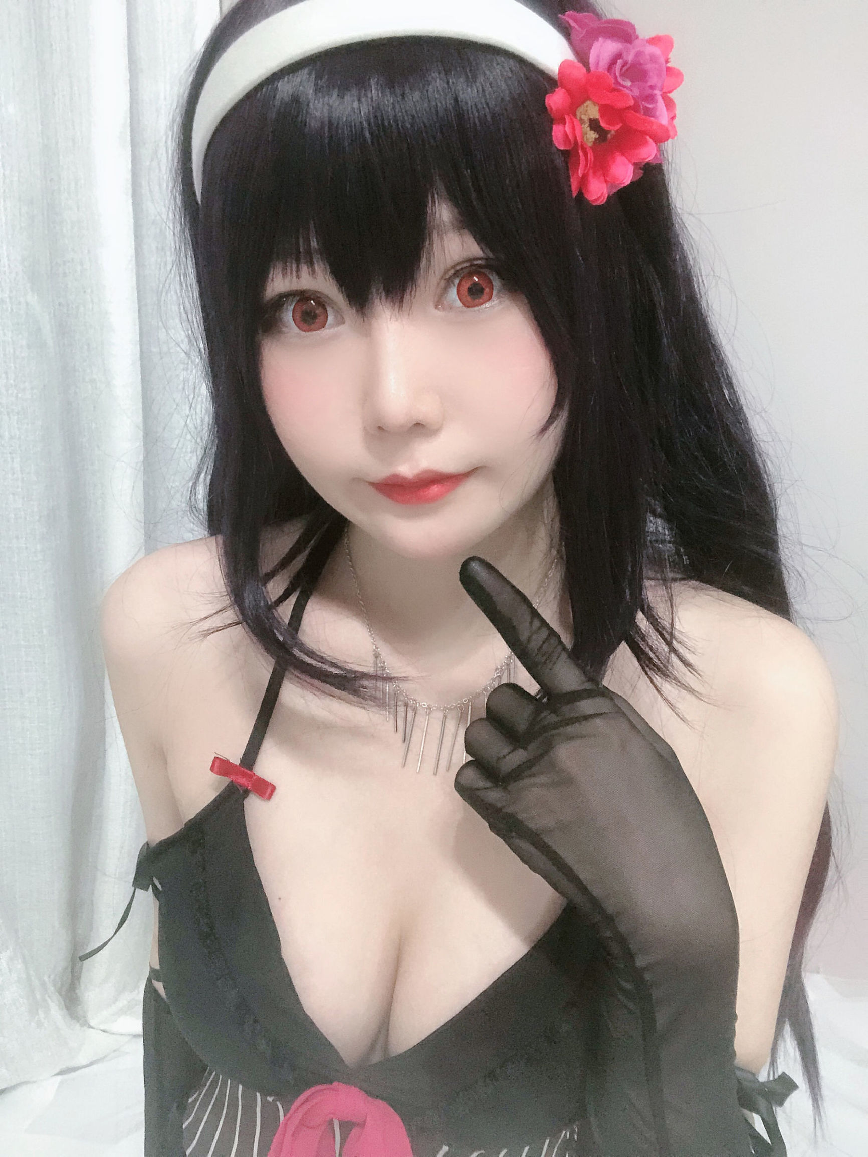Cosplay Photos] Xiang Cao Miao Lu Lu - Shi Yu Senpai Pajamas