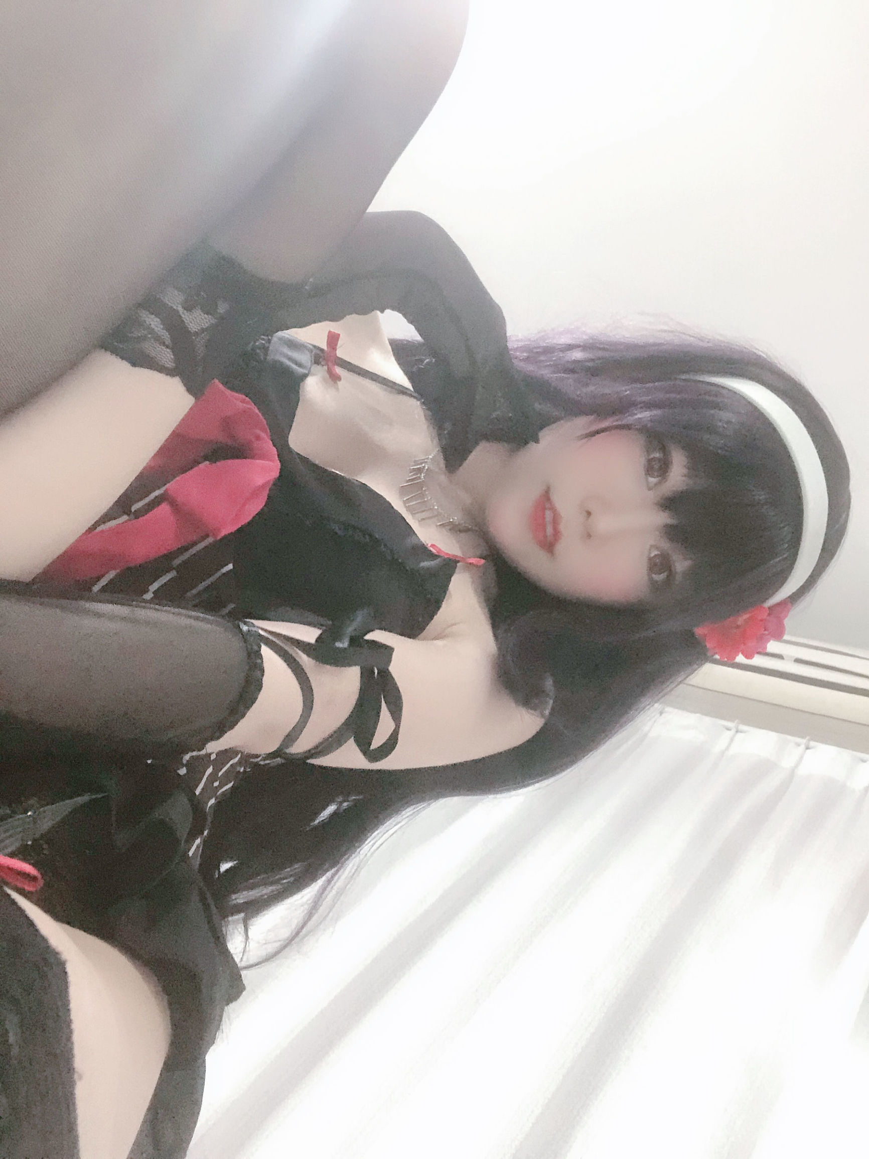 Cosplay寫真] 香草喵露露 - 詩羽學姐睡衣