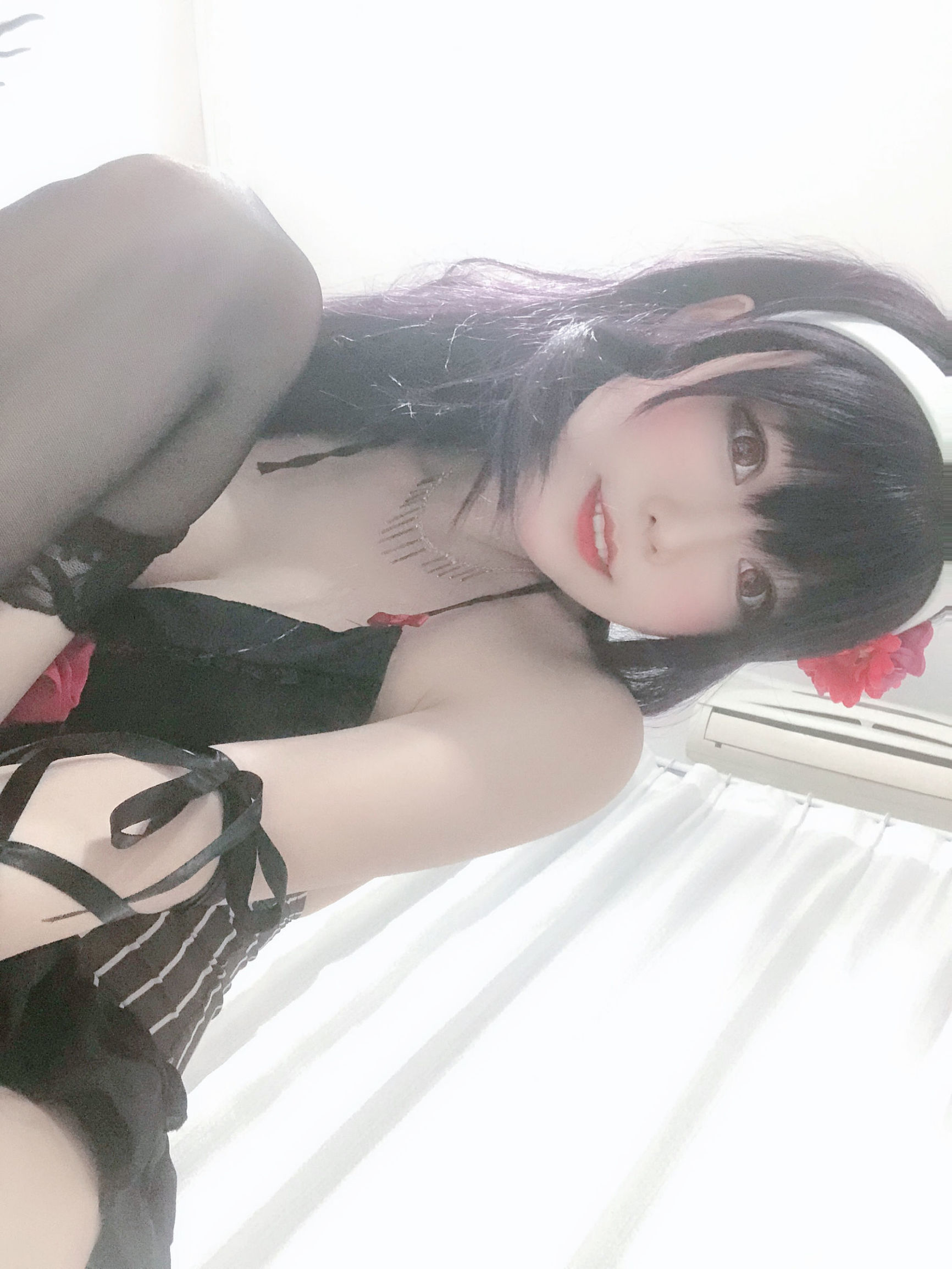 Cosplay寫真] 香草喵露露 - 詩羽學姐睡衣