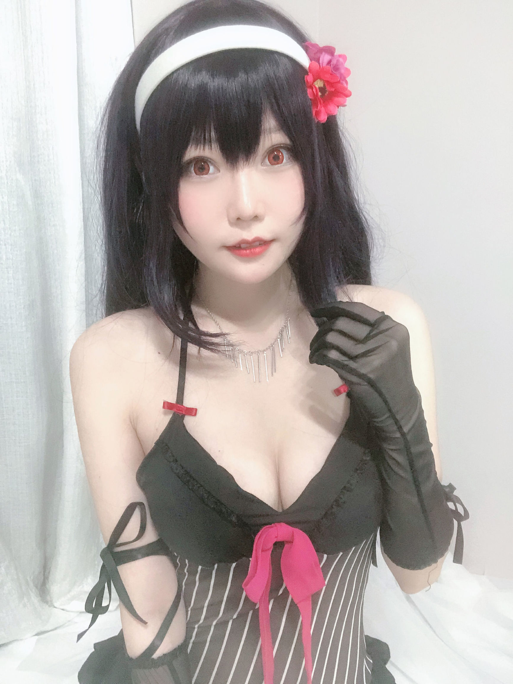 Cosplay Photos] Xiang Cao Miao Lu Lu - Shi Yu Senpai Pajamas