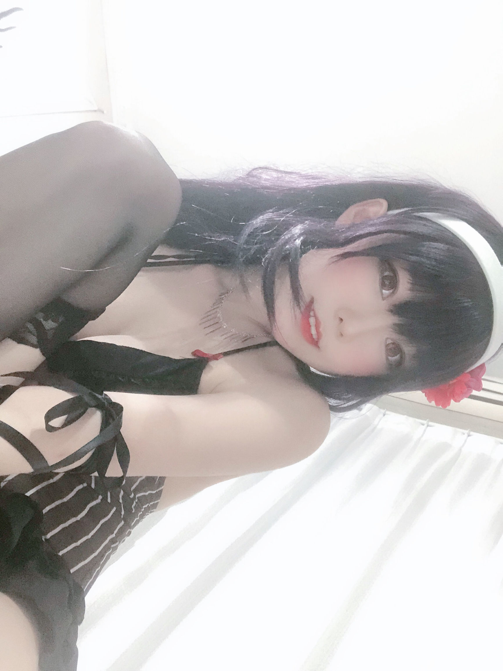 Cosplay Photos] Xiang Cao Miao Lu Lu - Shi Yu Senpai Pajamas