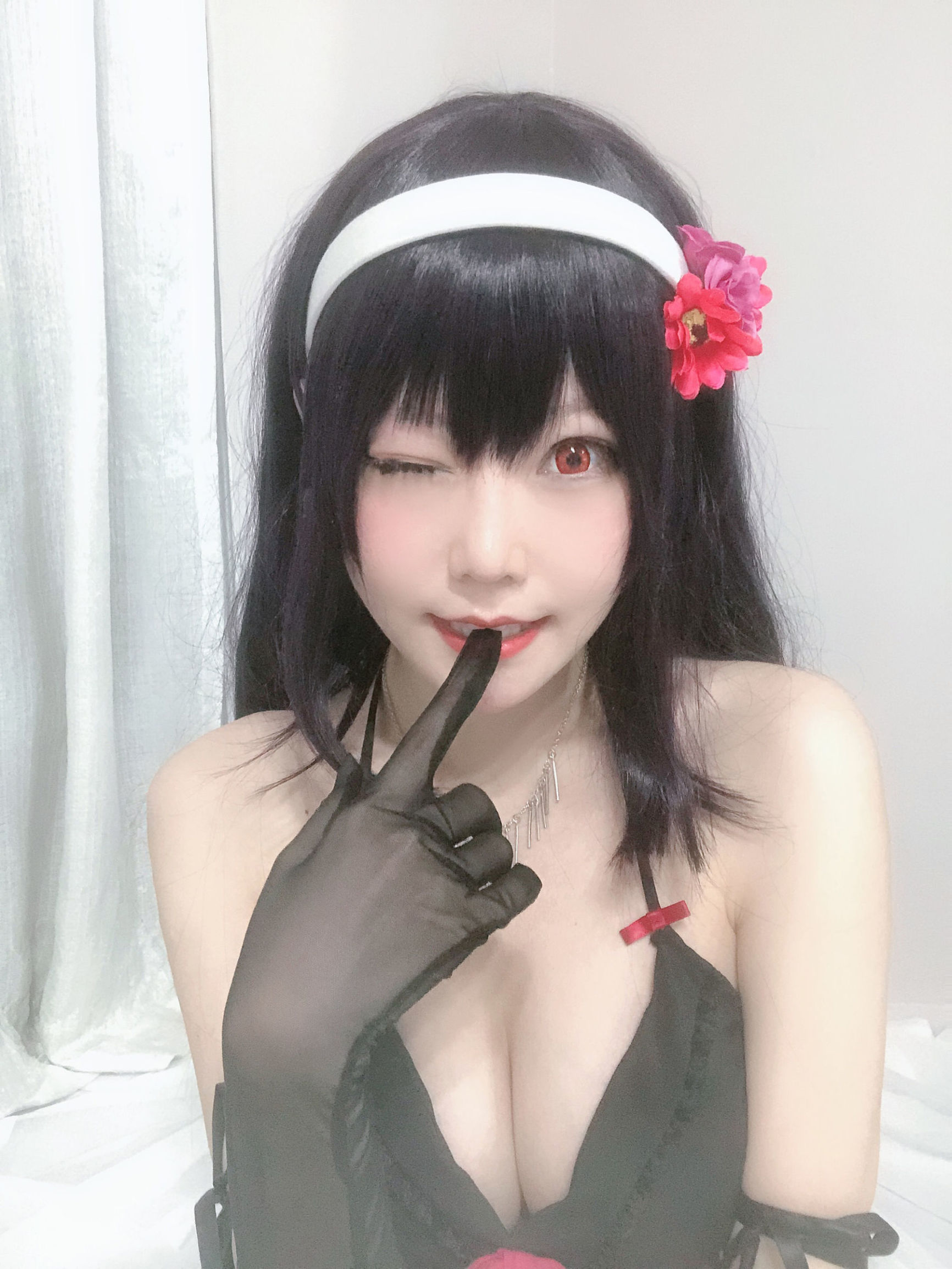 Cosplay Photos] Xiang Cao Miao Lu Lu - Shi Yu Senpai Pajamas