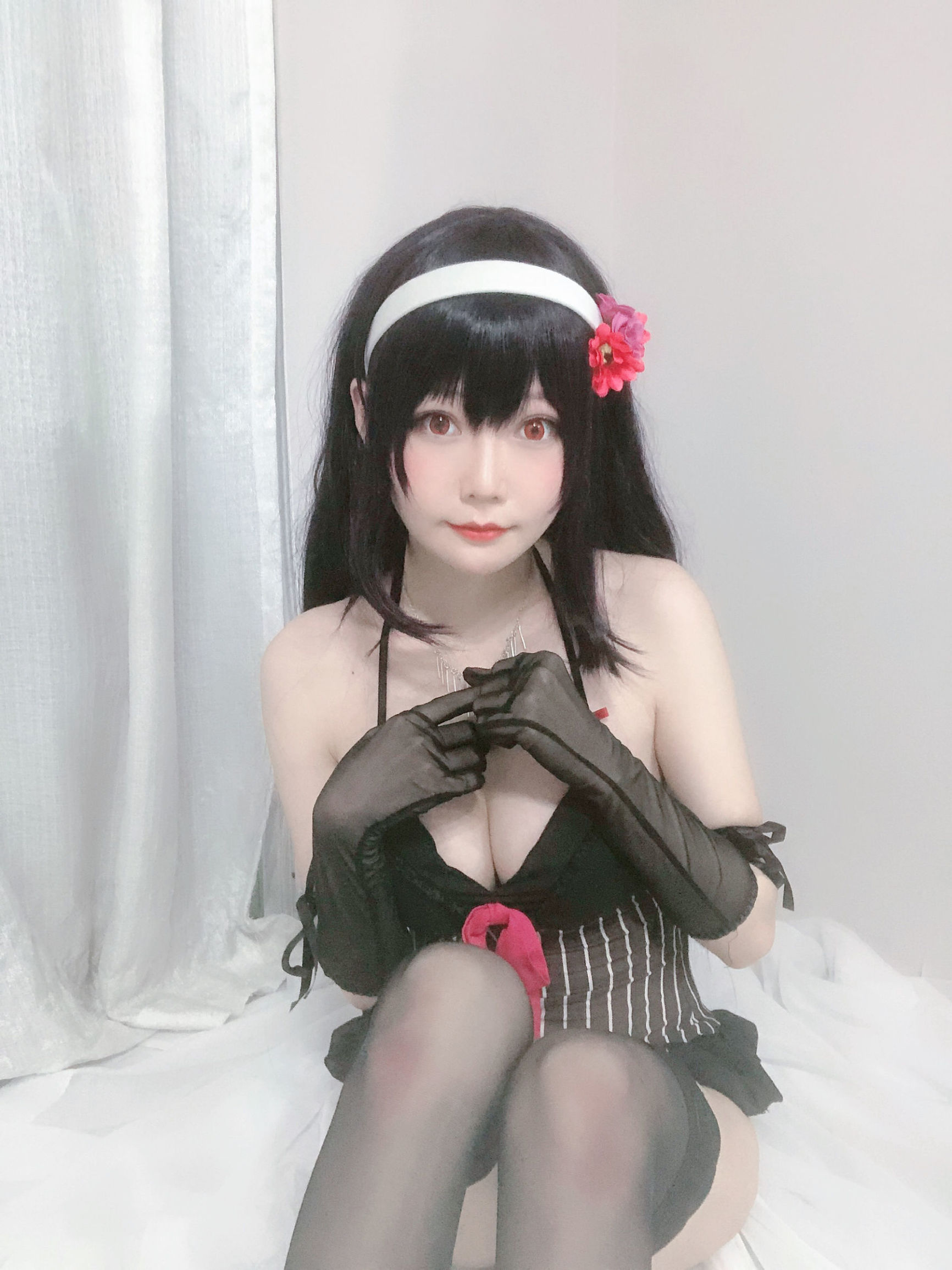 Cosplay Photos] Xiang Cao Miao Lu Lu - Shi Yu Senpai Pajamas