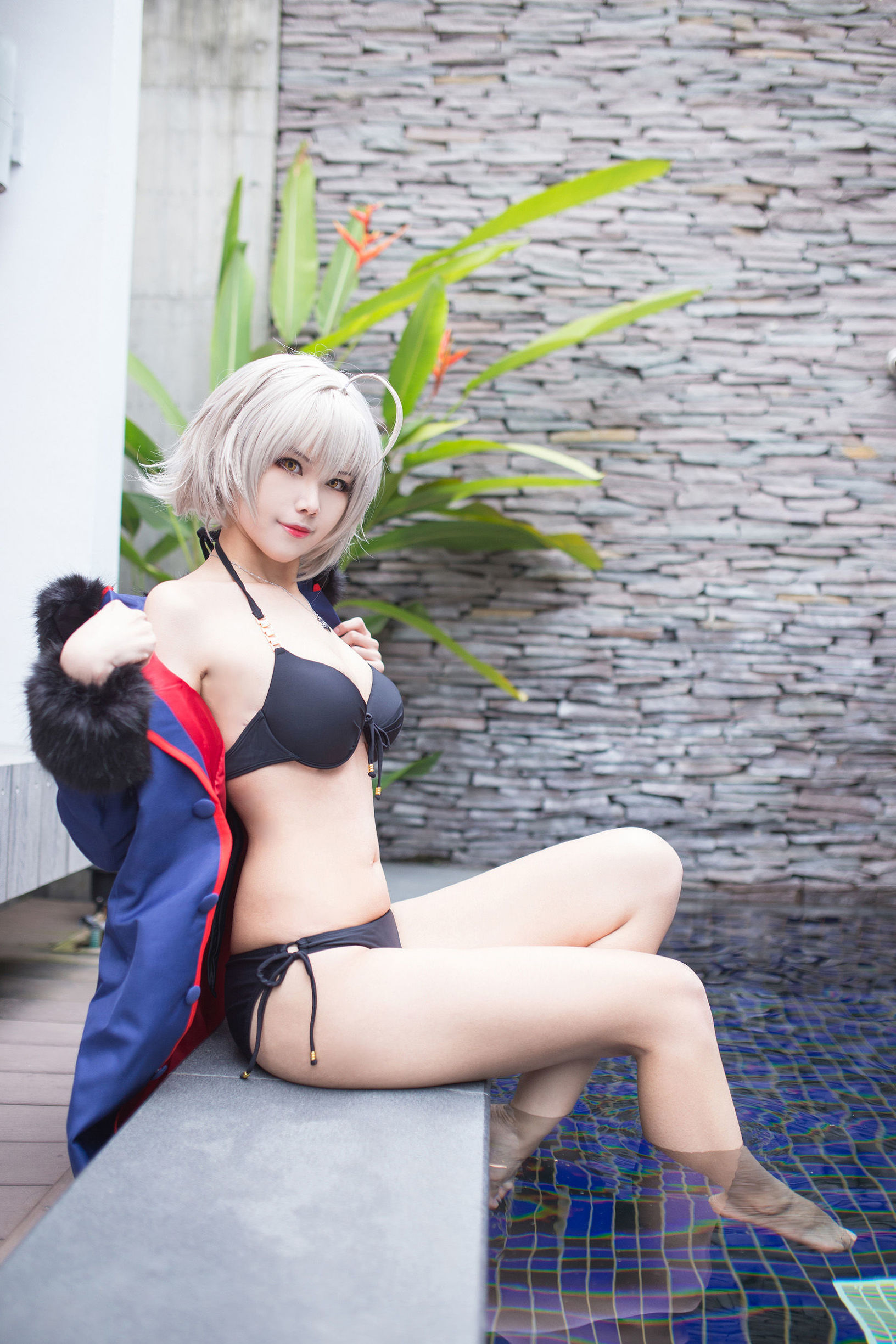 Cosplay寫真] Coser萱-KaYa - 黑贞 黑呆毛內衣