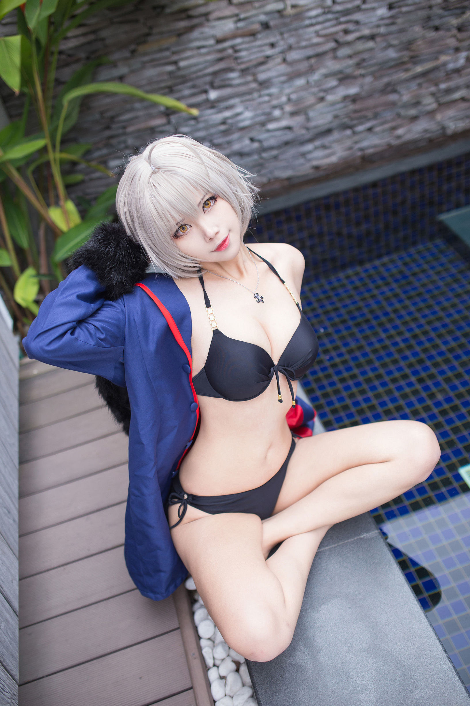 Cosplay寫真] Coser萱-KaYa - 黑贞 黑呆毛內衣